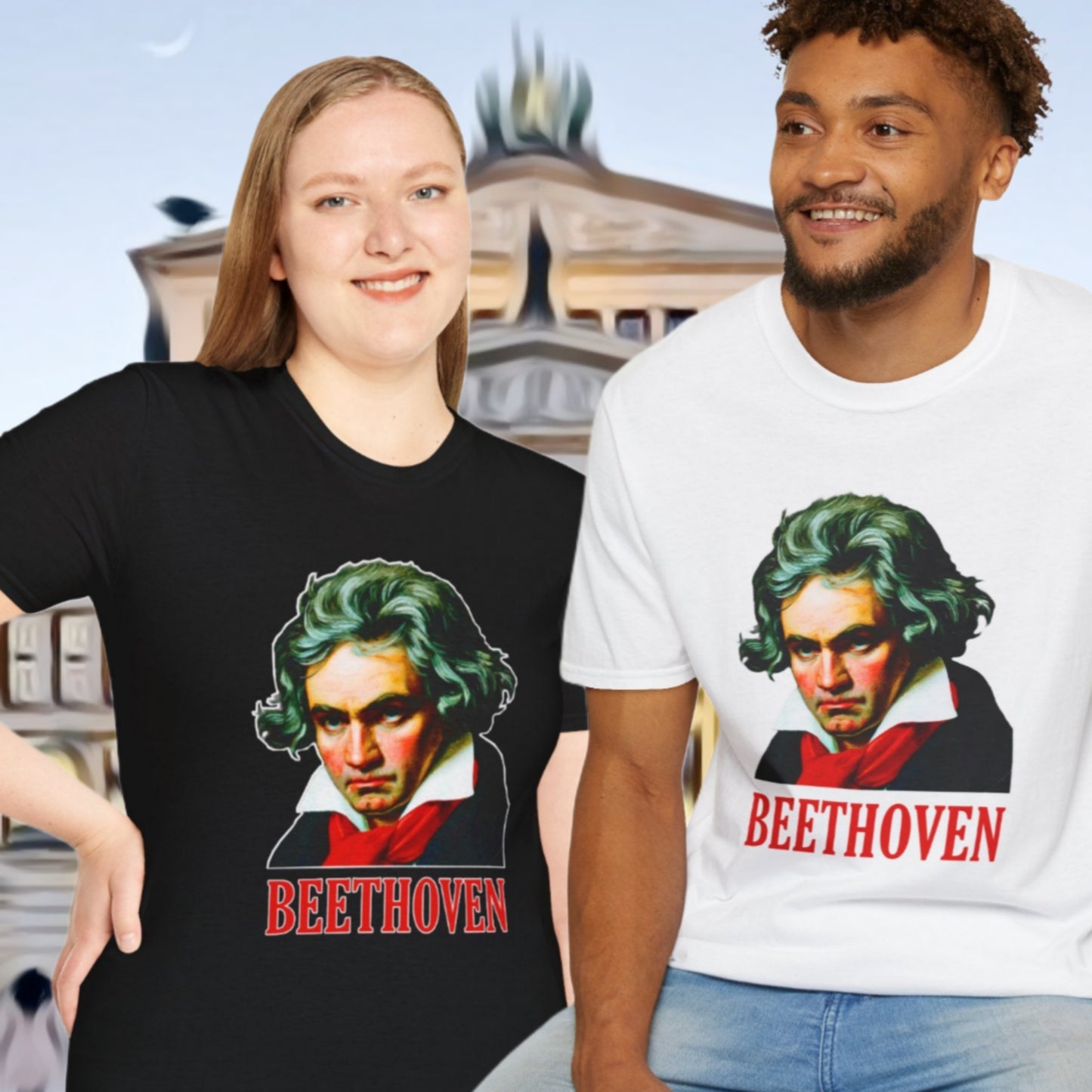 Beethoven Unisex Softstyle T-Shirt - Perfect for Music Lovers