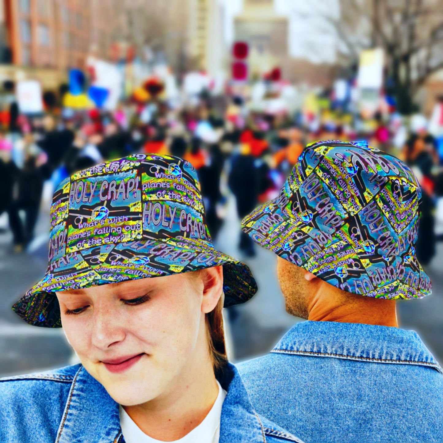 Falling Planes Bucket Hat
