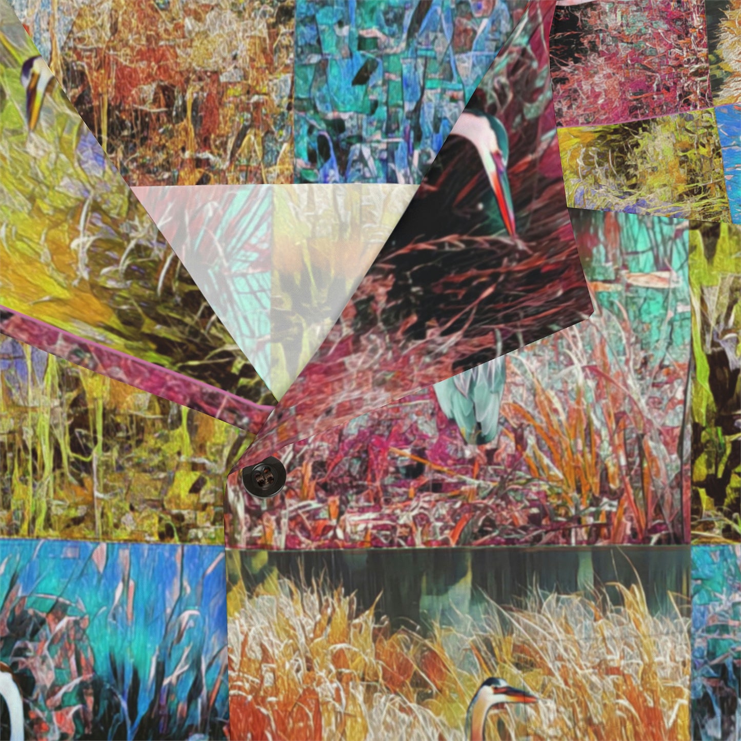 Men's Hawaiian Great Blue Heron Shirt