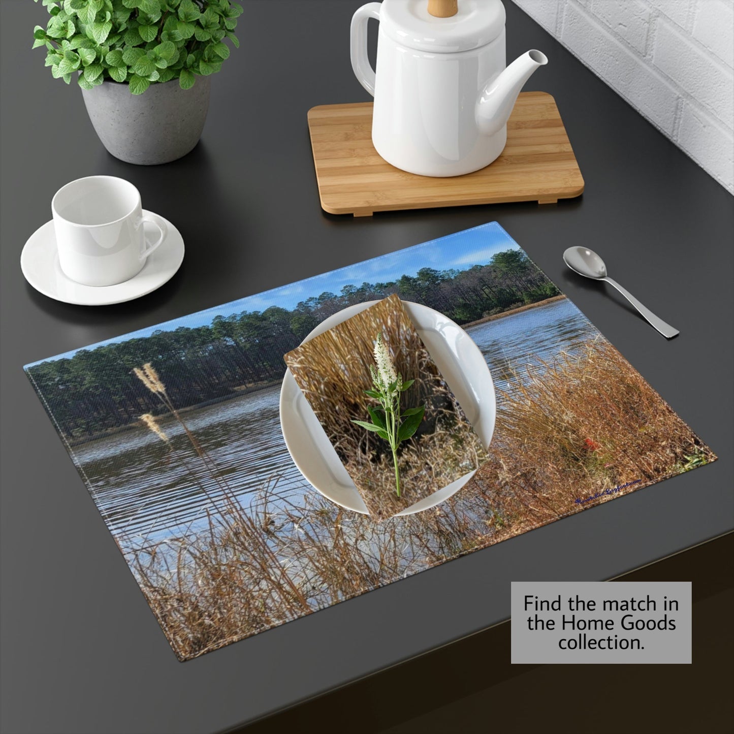 Valentine Lake Napkins, 4 pc