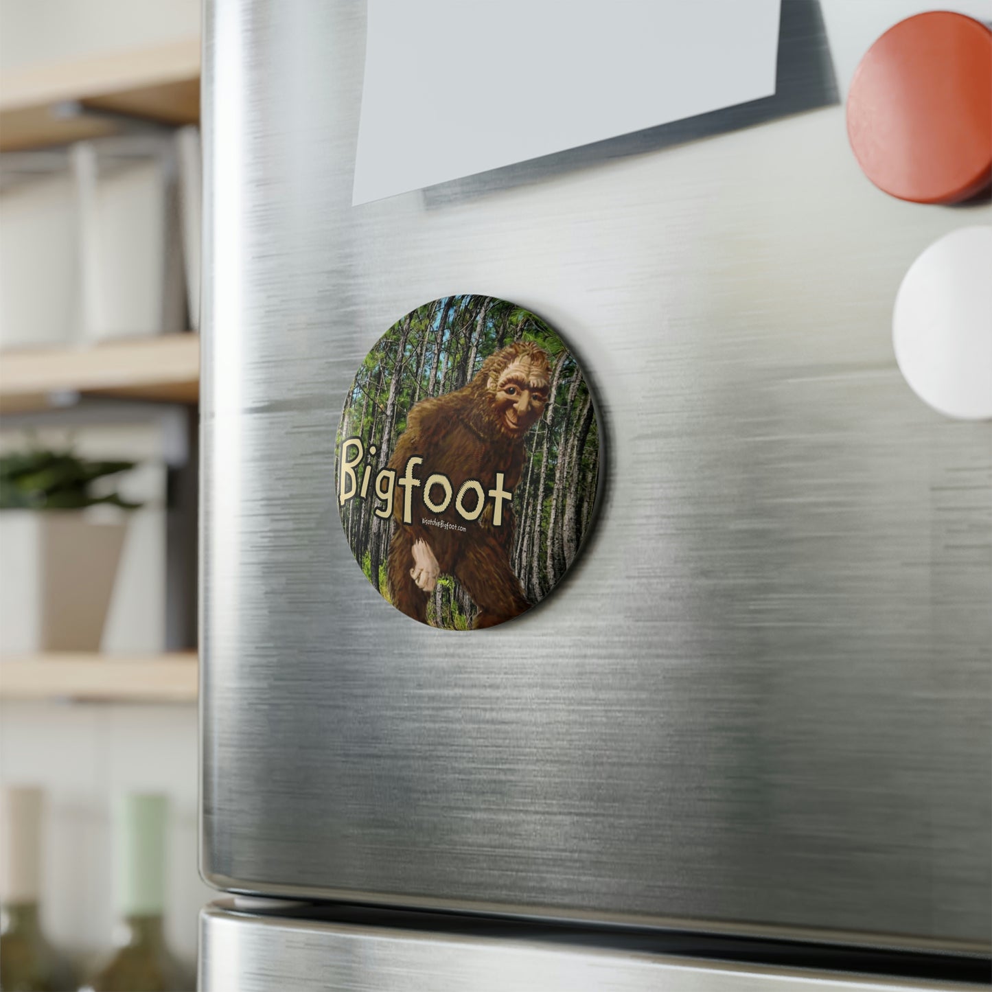Round Bigfoot Magnets