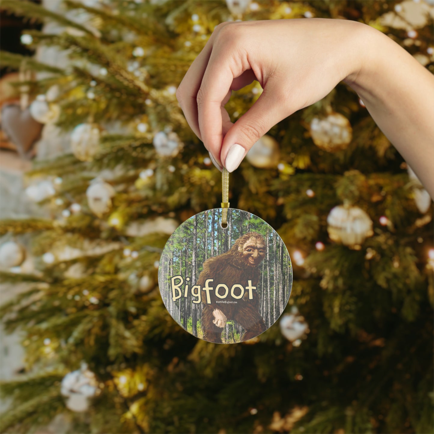 Bigfoot Glass Ornaments