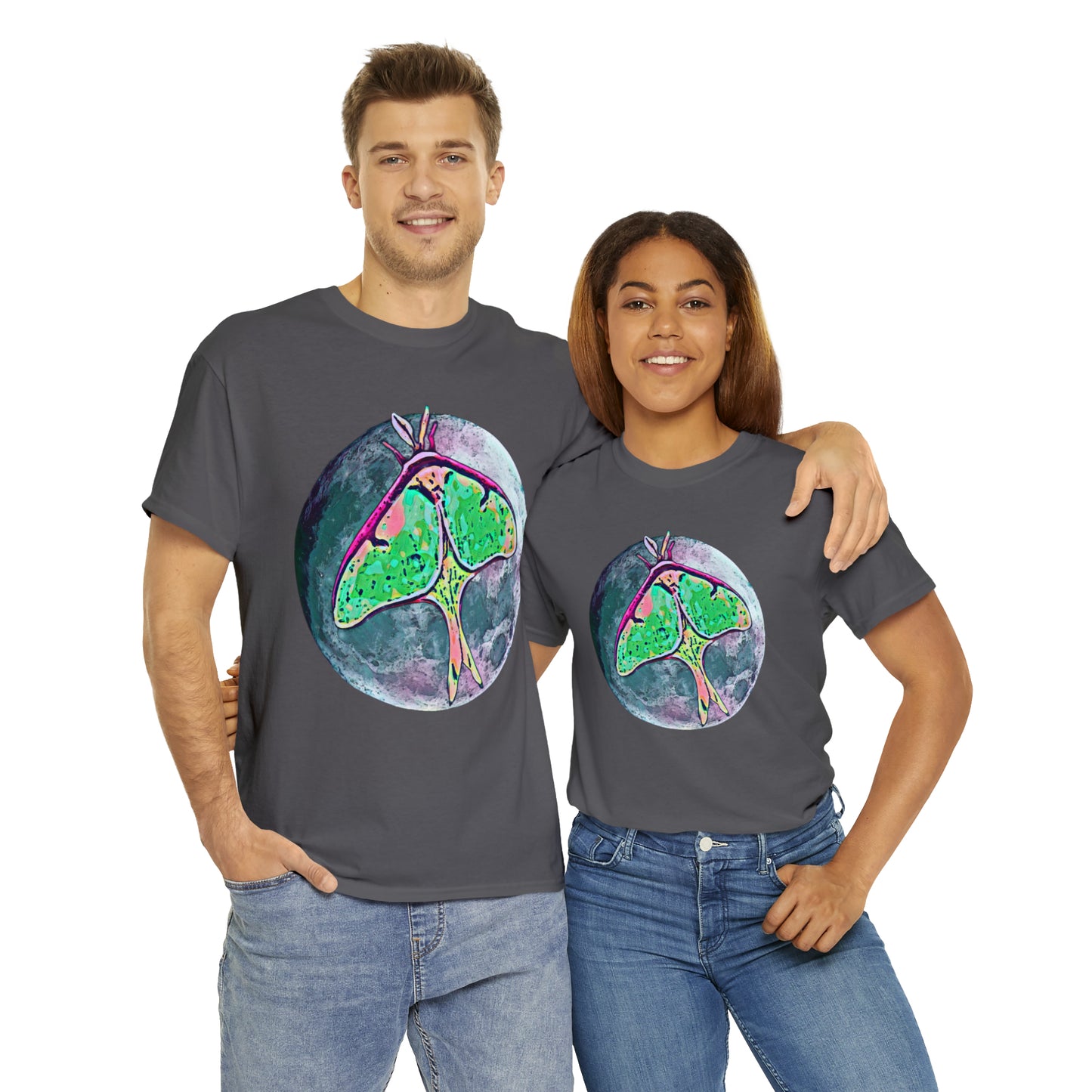 Luna Moth Unisex Heavy Cotton Tee