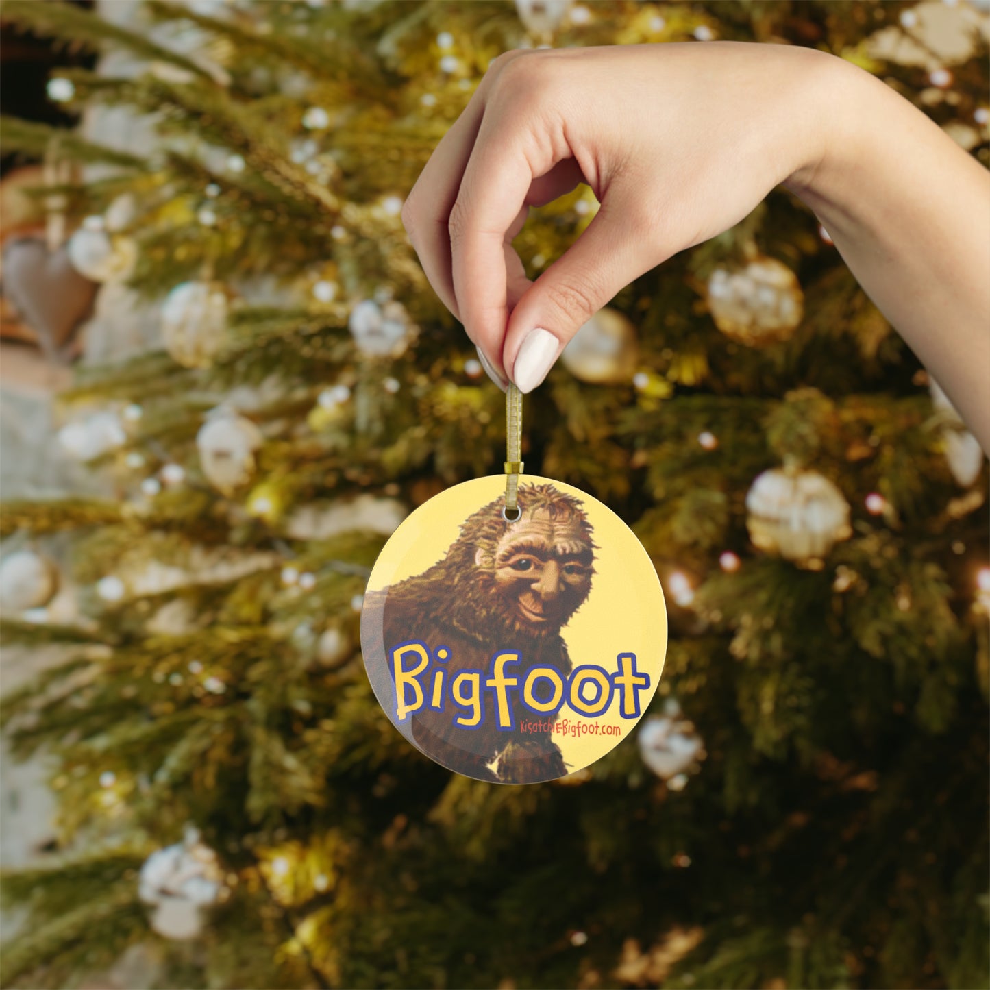 Bigfoot Glass Ornaments