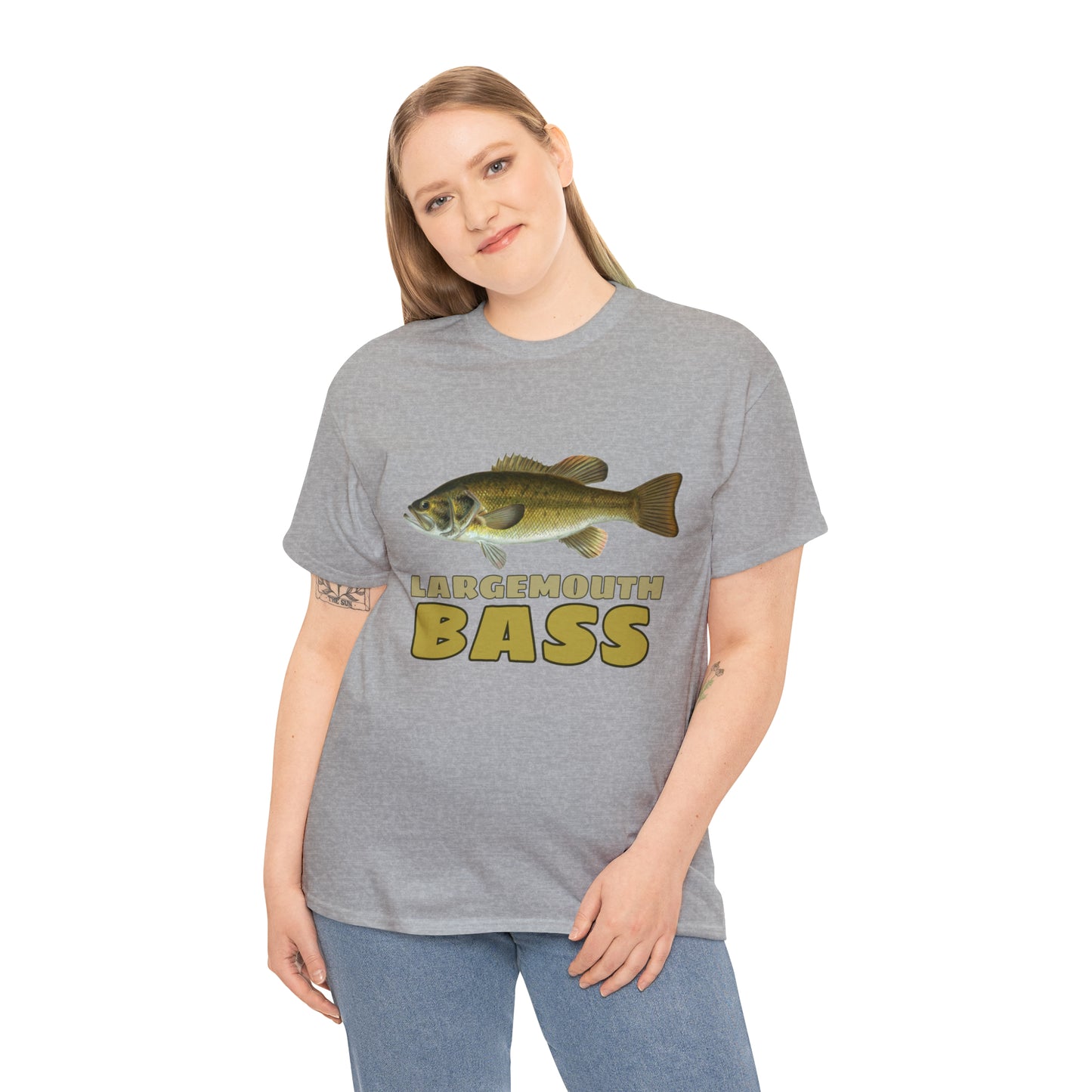 Largemouth Bass Unisex Heavy Cotton Tee