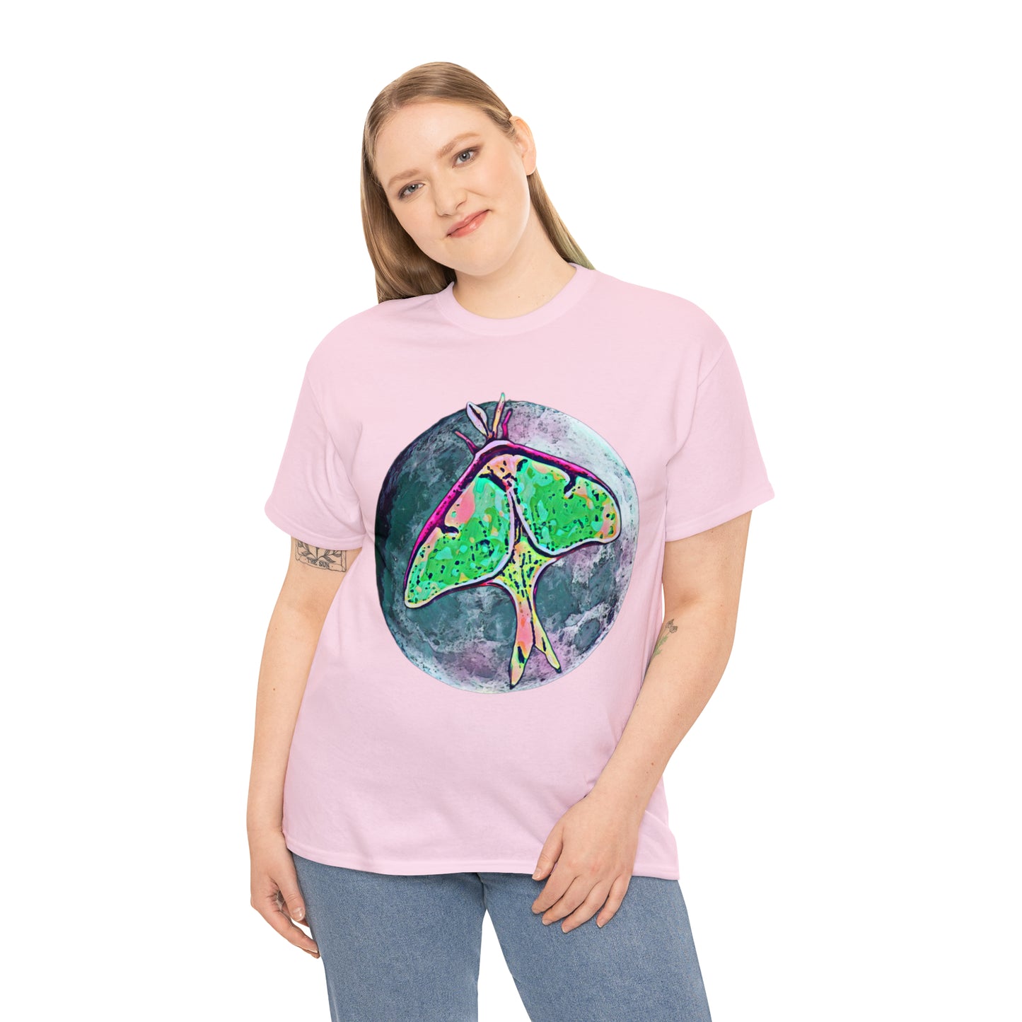 Luna Moth Unisex Heavy Cotton Tee