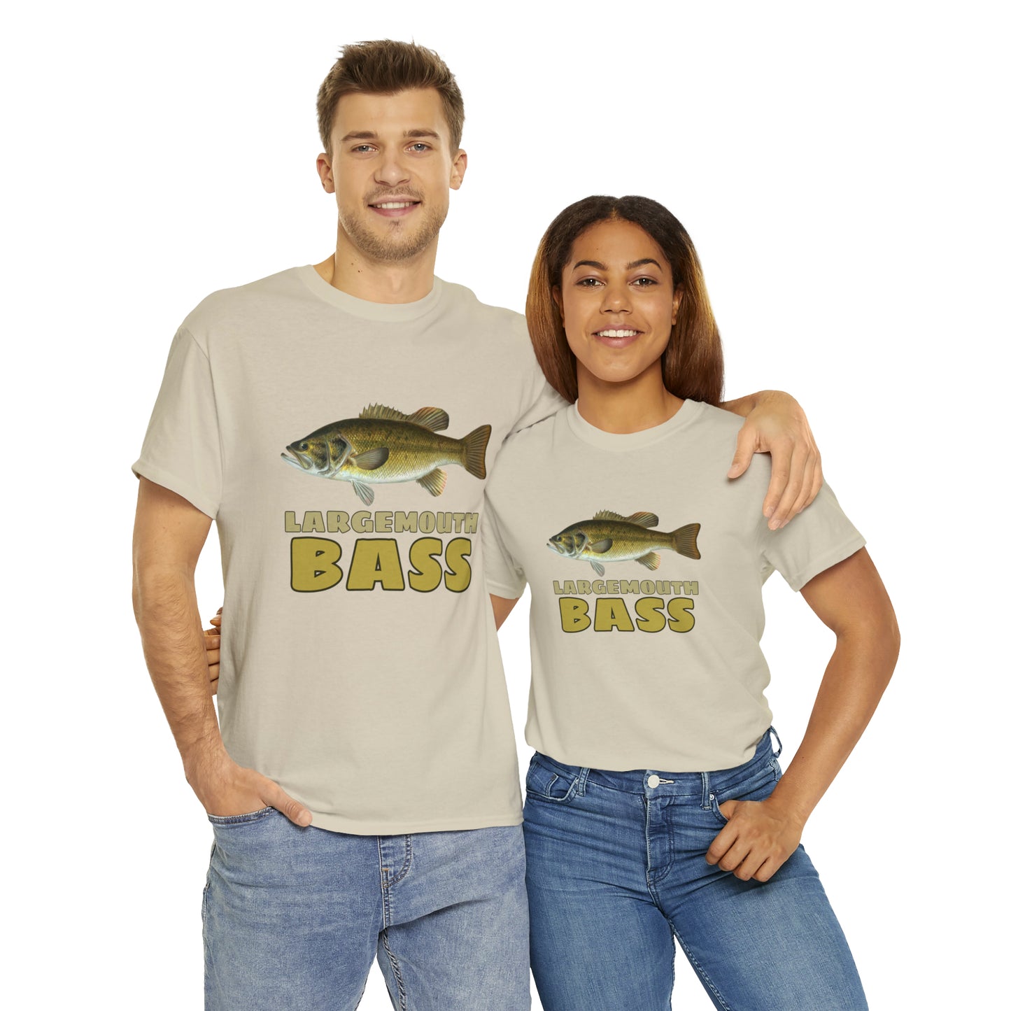 Largemouth Bass Unisex Heavy Cotton Tee