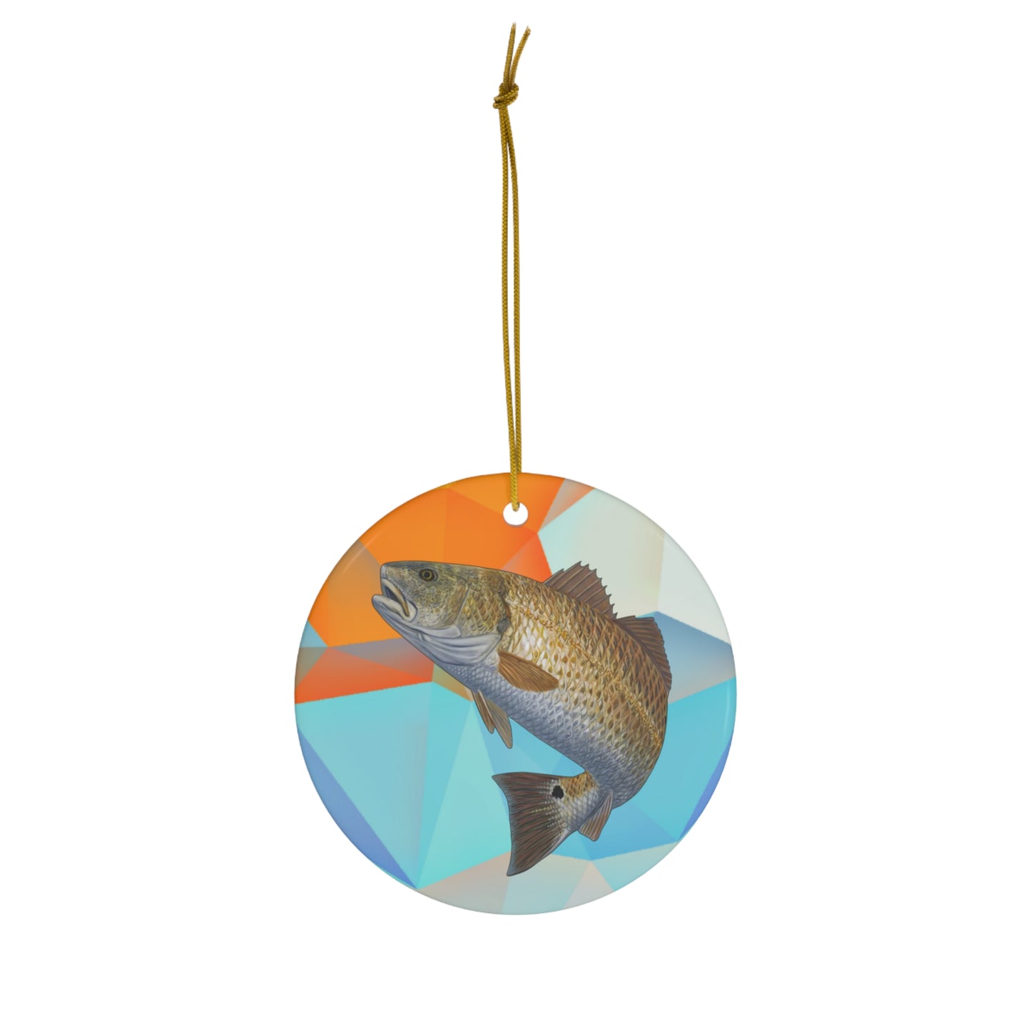 Porcelain Redfish Ornament