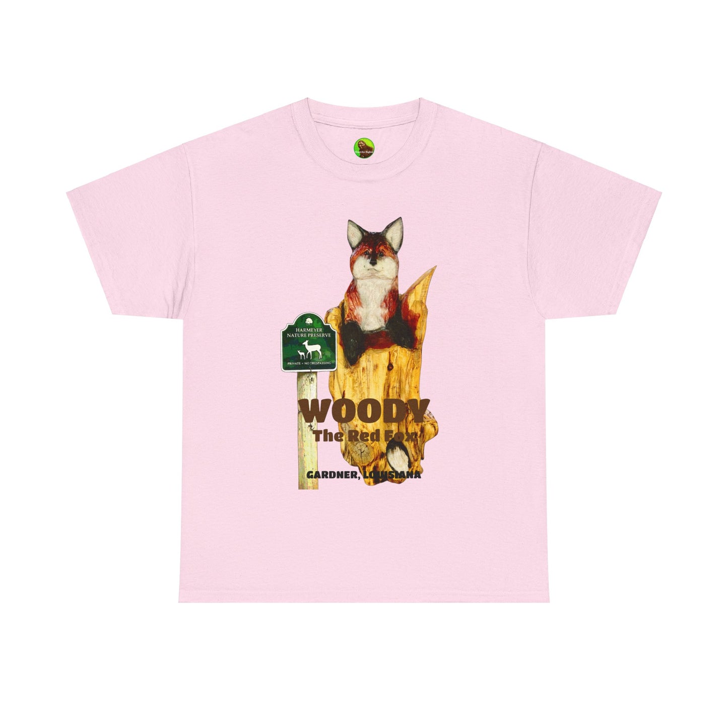 Woody the Red Fox Unisex Hvy Cotton Tee