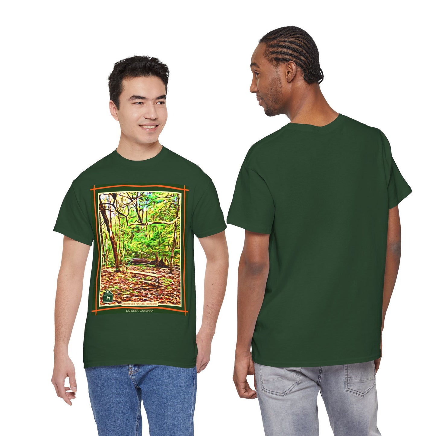 Harmeyer Nature Preserve Tee — Stylized Nature Park Graphic