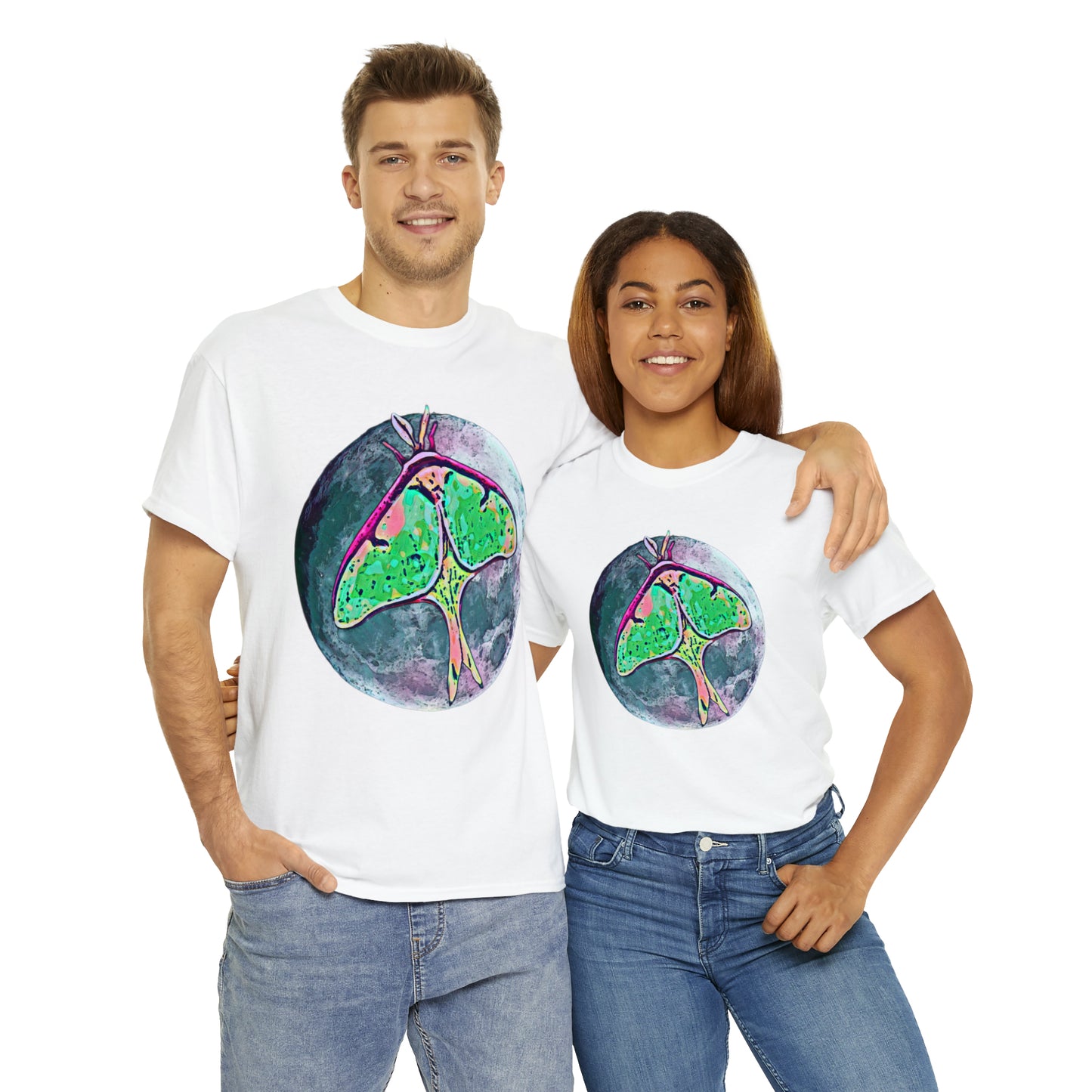 Luna Moth Unisex Heavy Cotton Tee