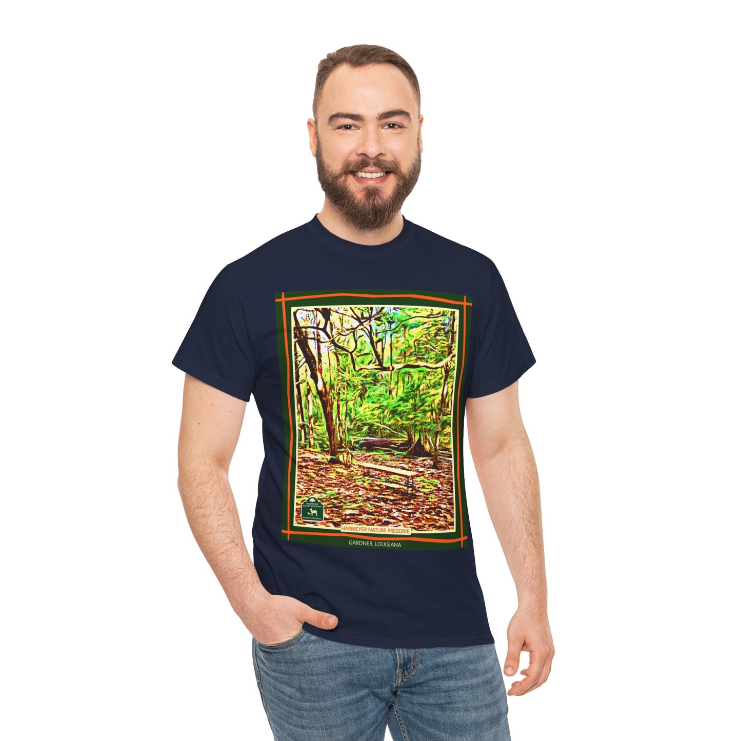 Harmeyer Nature Preserve Tee — Stylized Nature Park Graphic
