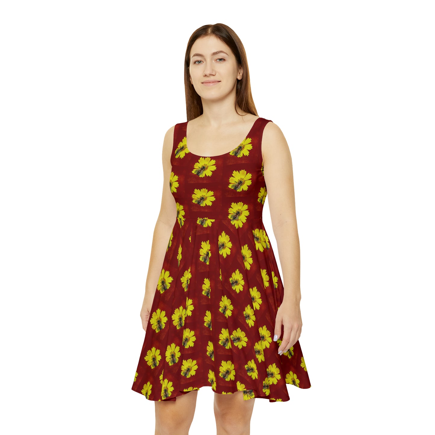 Bee and Flower Skater Dress