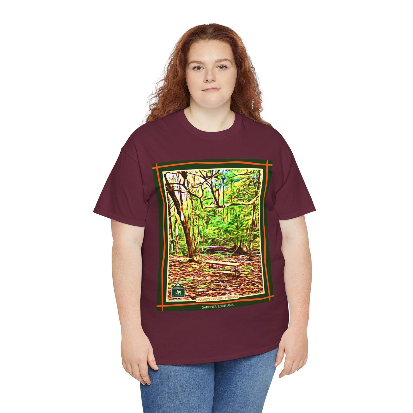 Harmeyer Nature Preserve Tee — Stylized Nature Park Graphic
