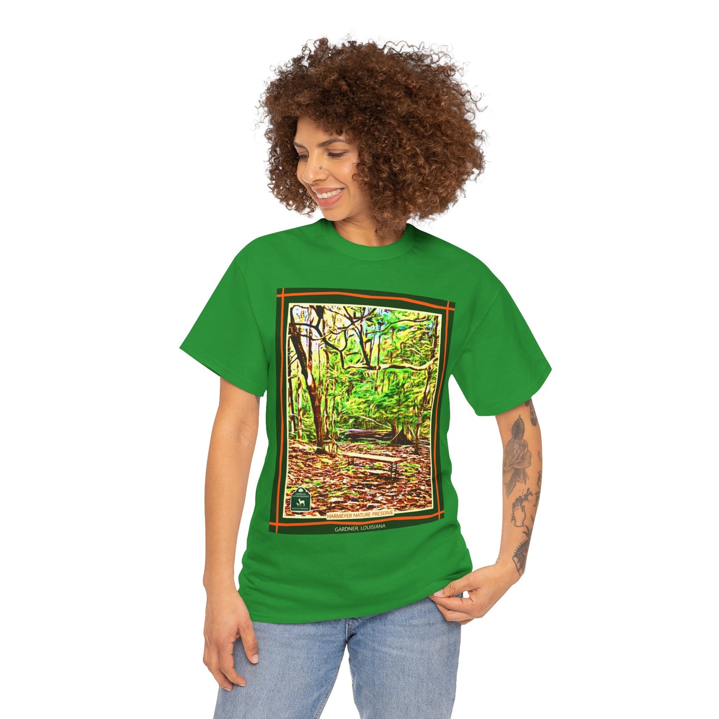 Harmeyer Nature Preserve Tee — Stylized Nature Park Graphic
