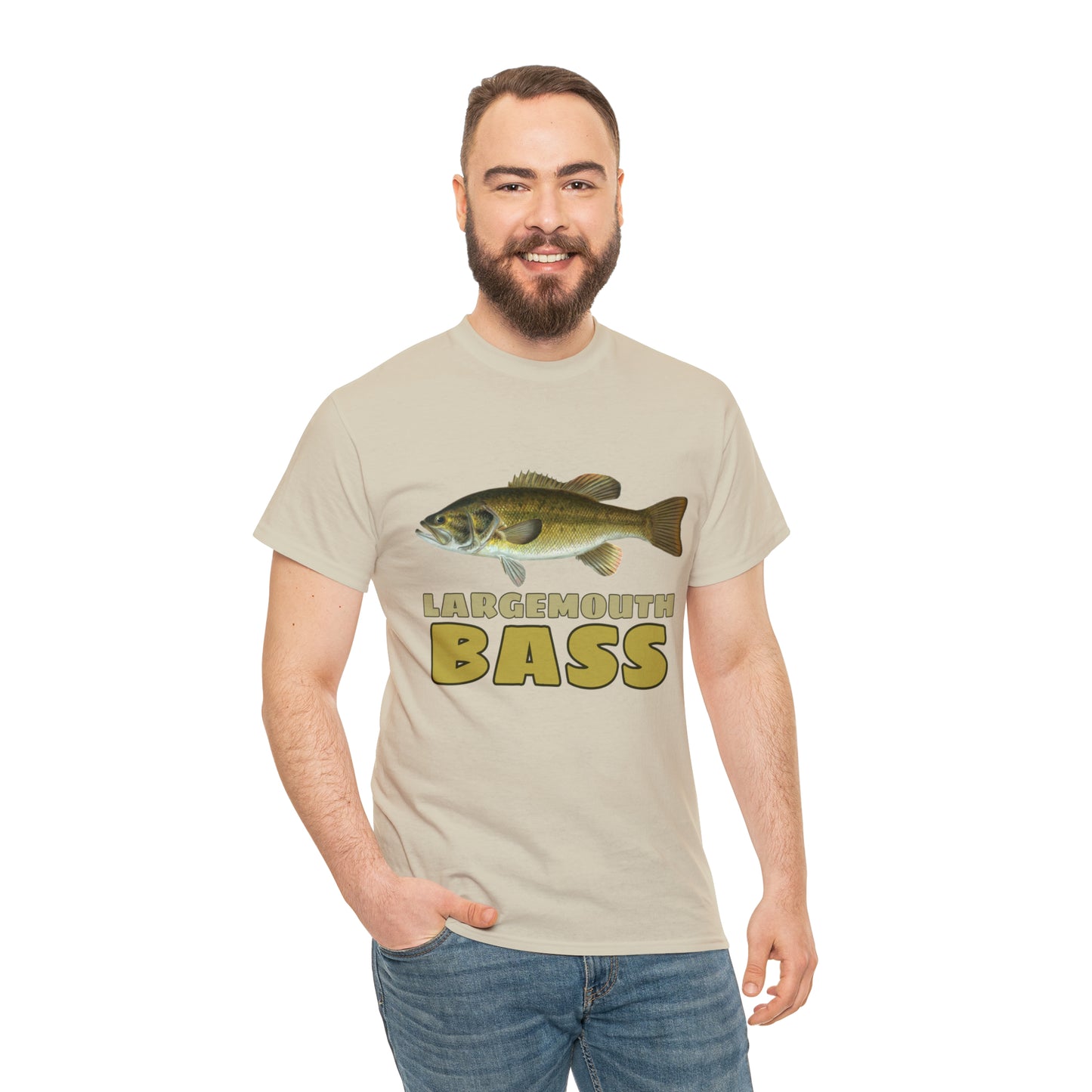 Largemouth Bass Unisex Heavy Cotton Tee