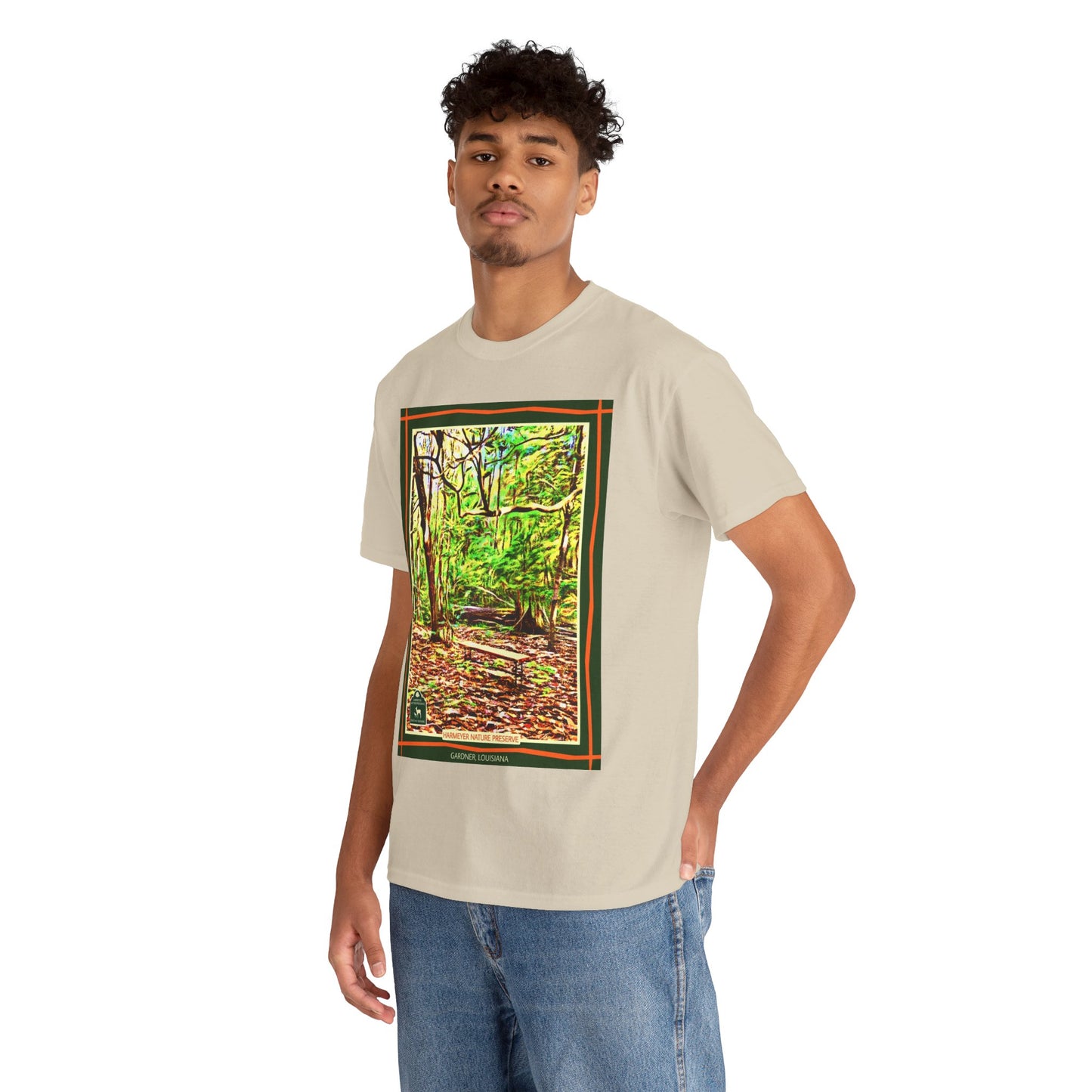 Harmeyer Nature Preserve Tee — Stylized Nature Park Graphic