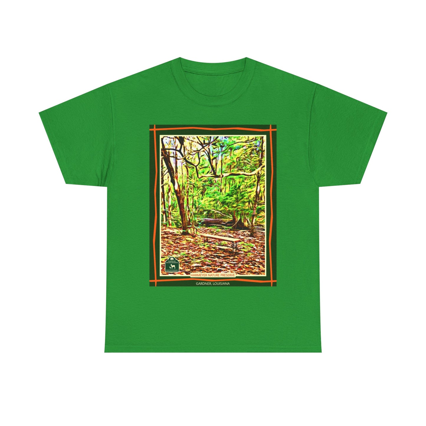 Harmeyer Nature Preserve Tee — Stylized Nature Park Graphic
