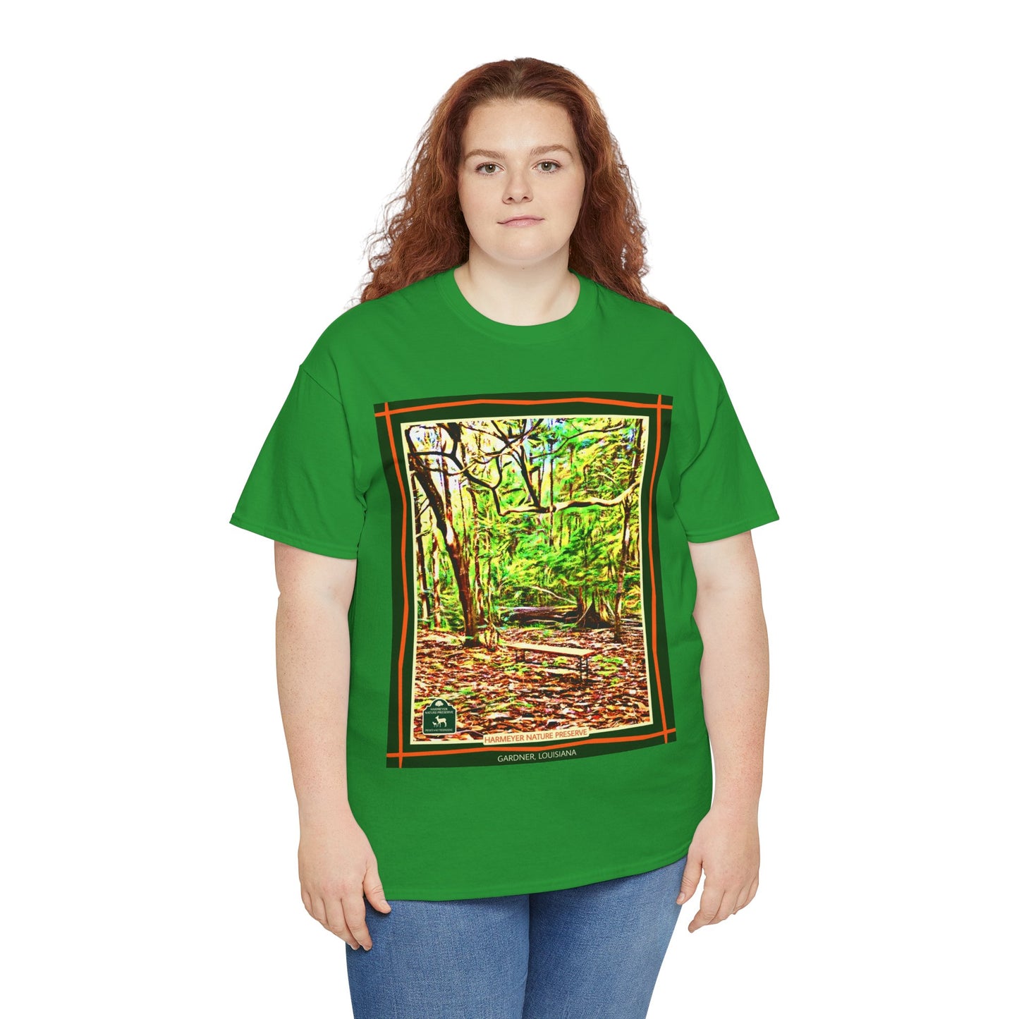 Harmeyer Nature Preserve Tee — Stylized Nature Park Graphic