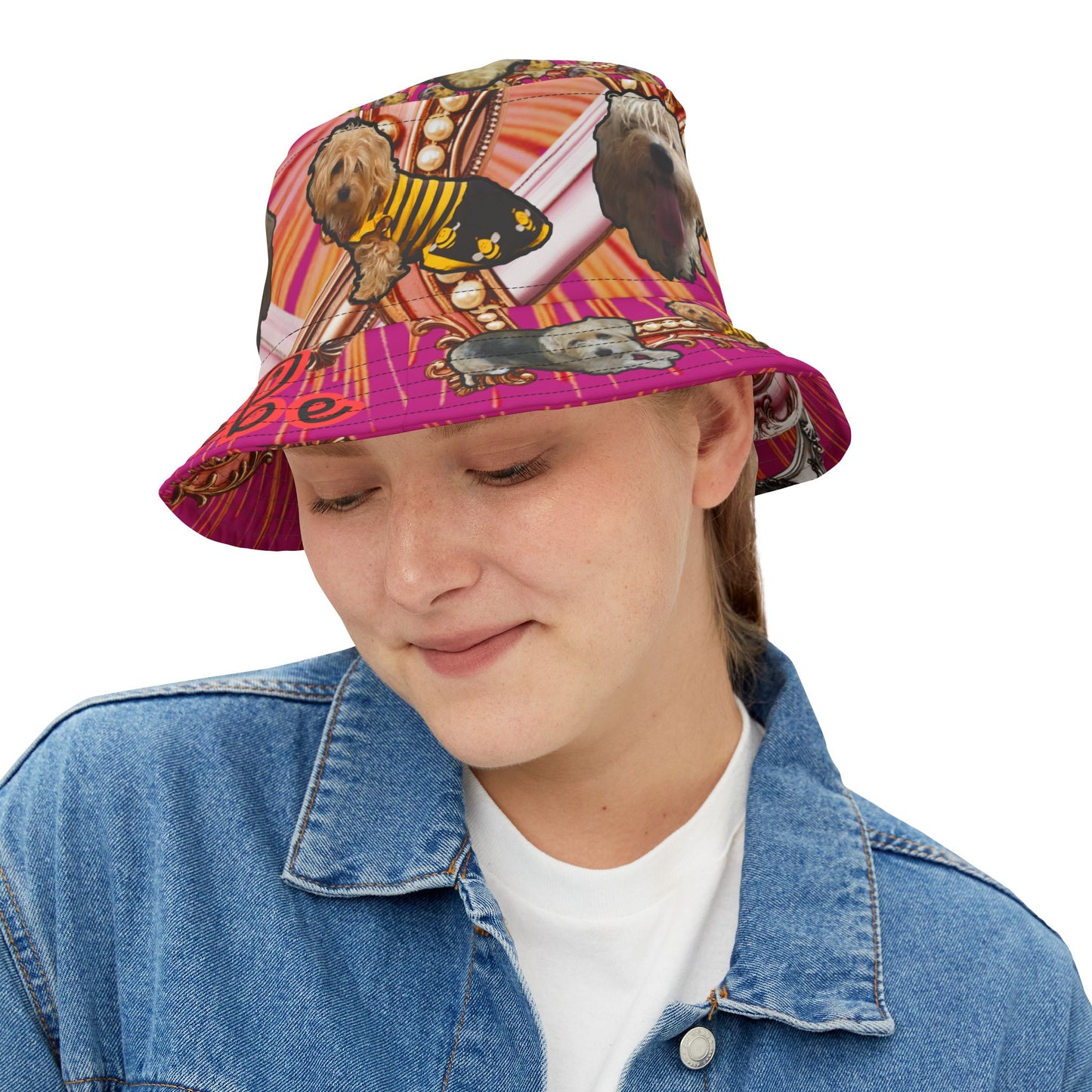 Phoebe Love Bucket Hat Pink