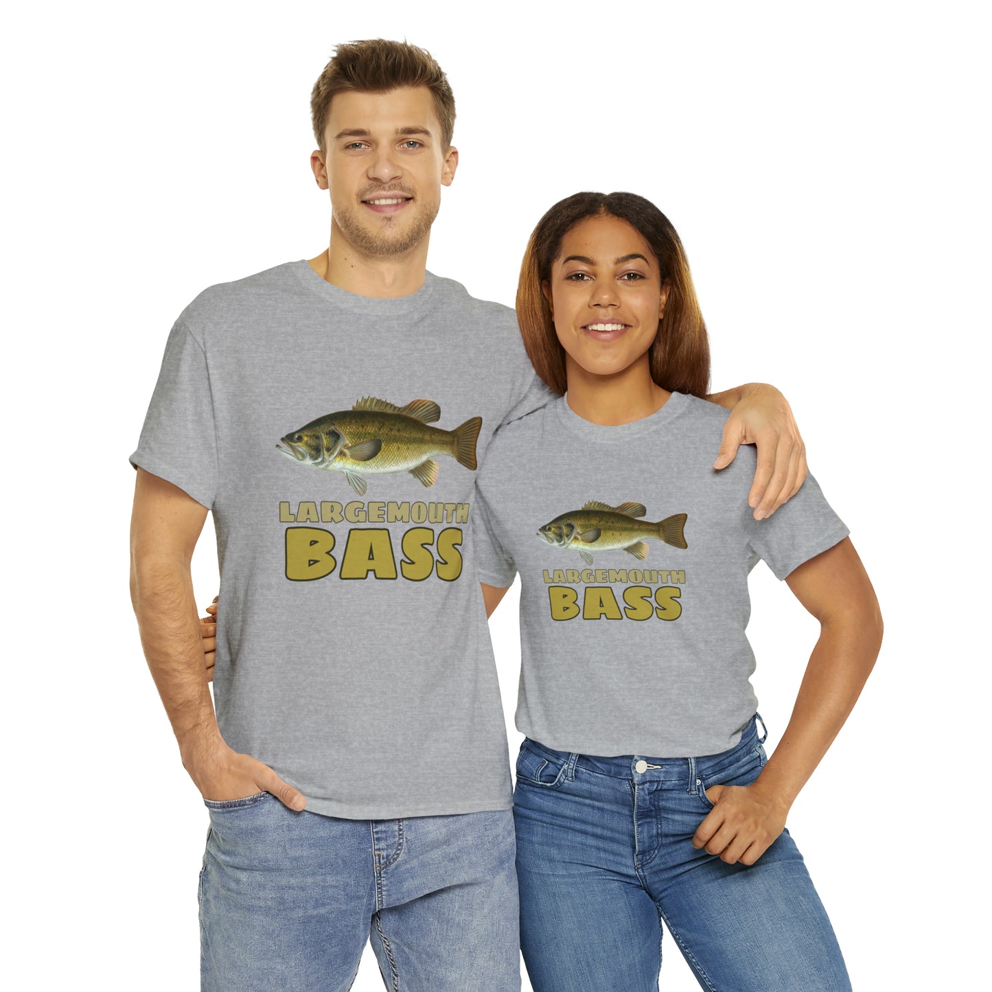 Largemouth Bass Unisex Heavy Cotton Tee