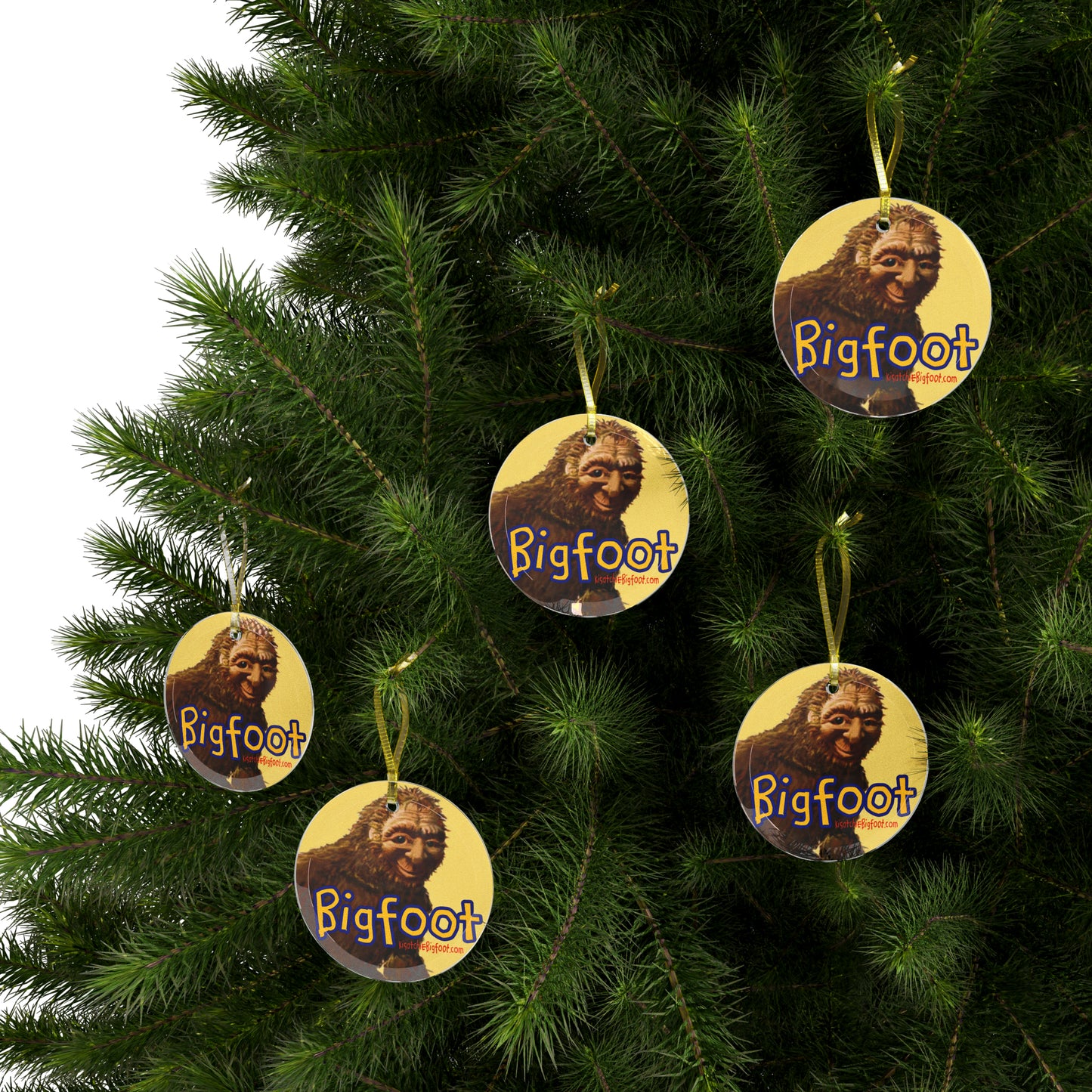 Bigfoot Glass Ornaments