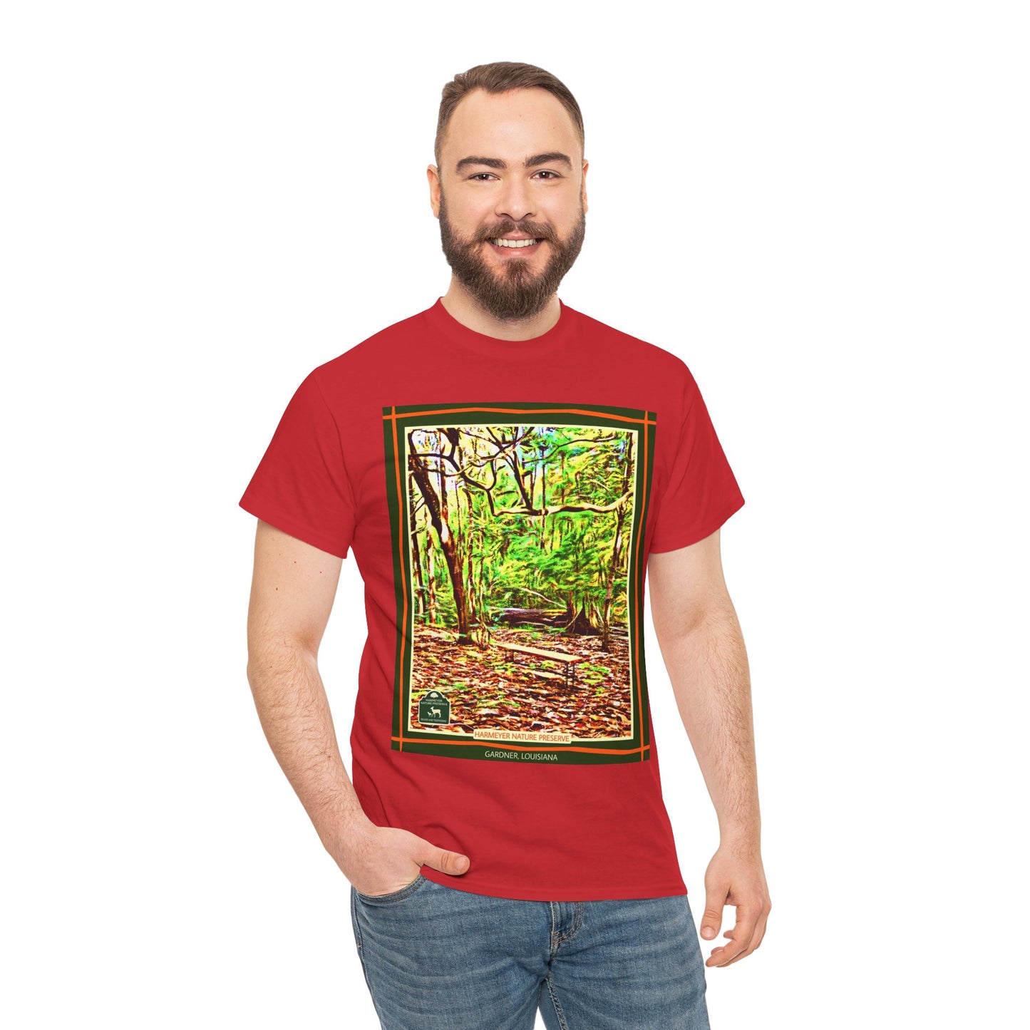 Harmeyer Nature Preserve Tee — Stylized Nature Park Graphic