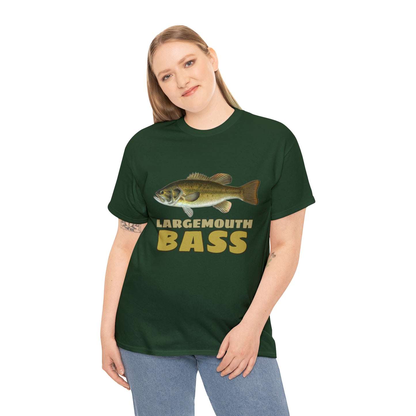 Largemouth Bass Unisex Heavy Cotton Tee