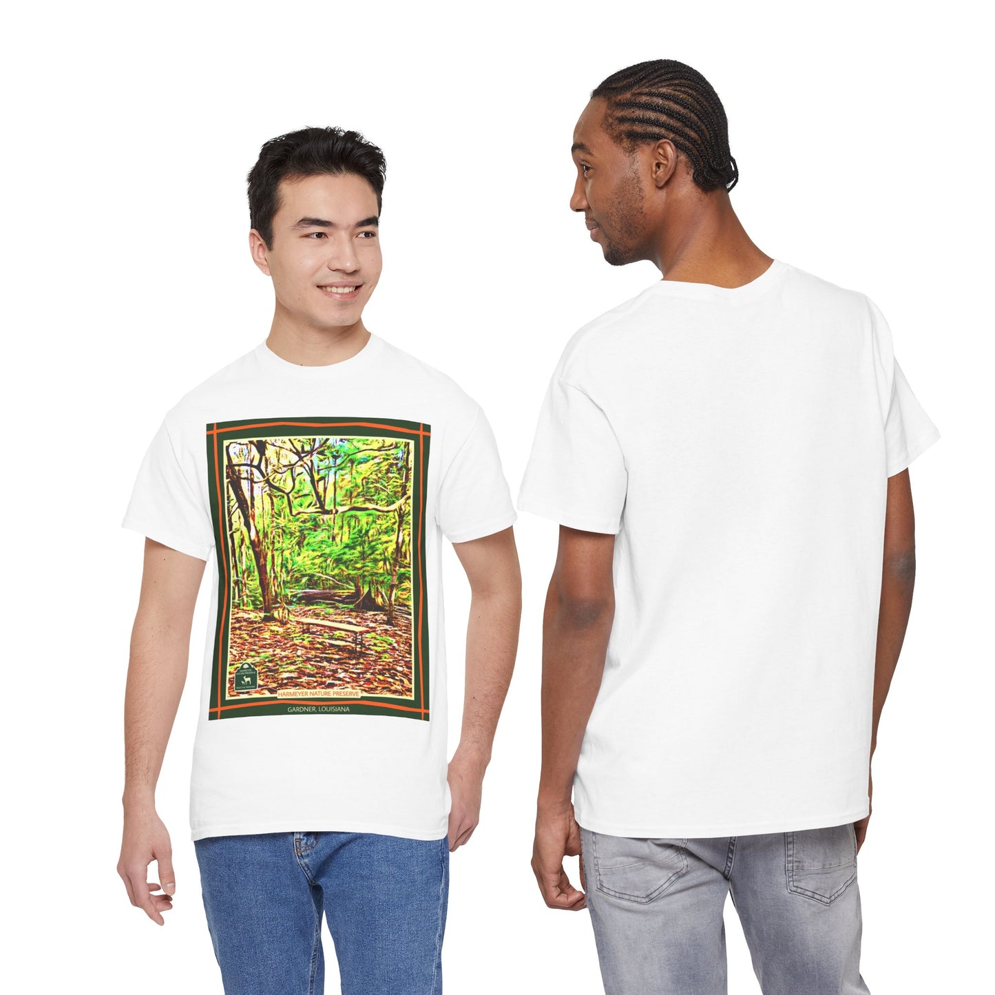 Harmeyer Nature Preserve Tee — Stylized Nature Park Graphic