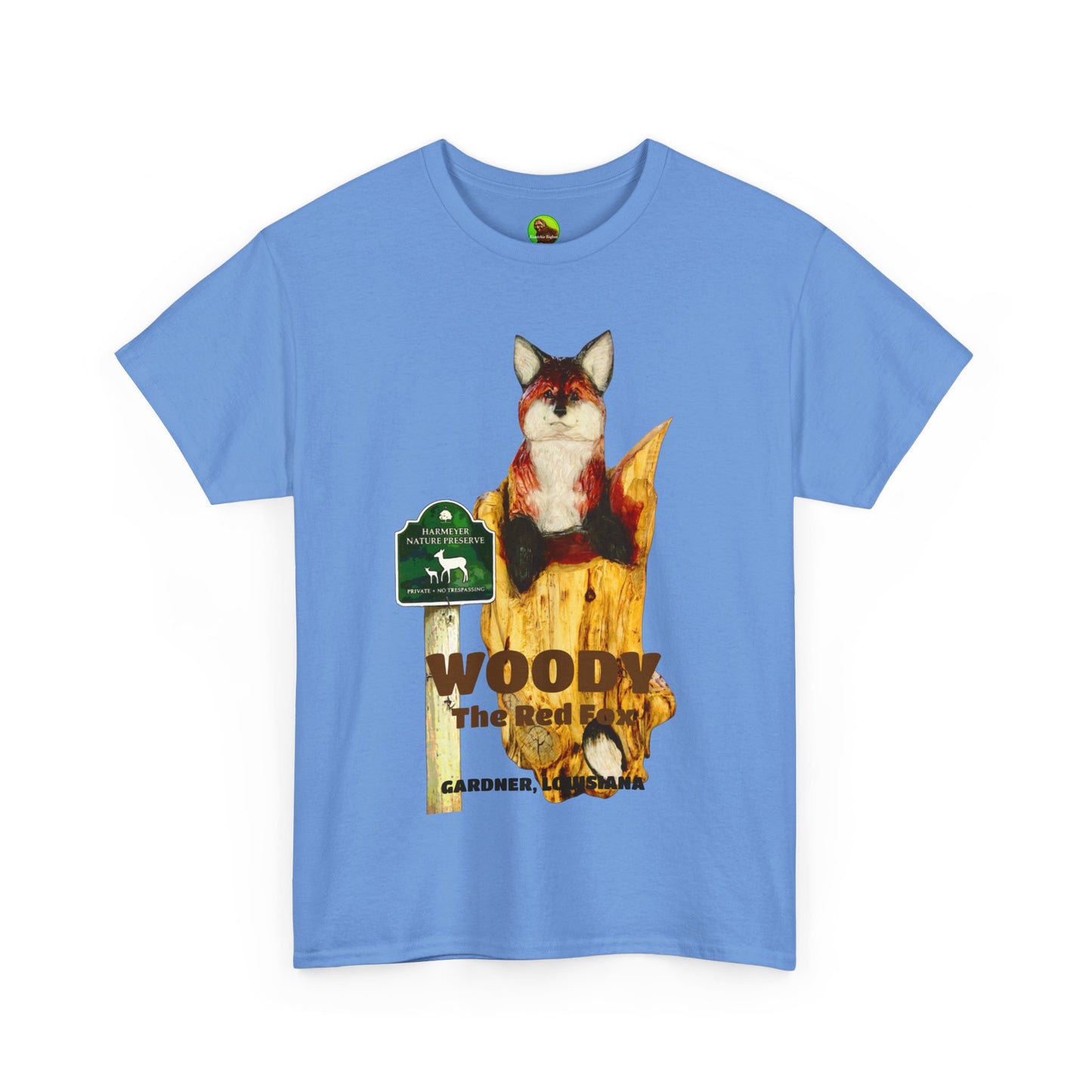 Woody the Red Fox Unisex Hvy Cotton Tee