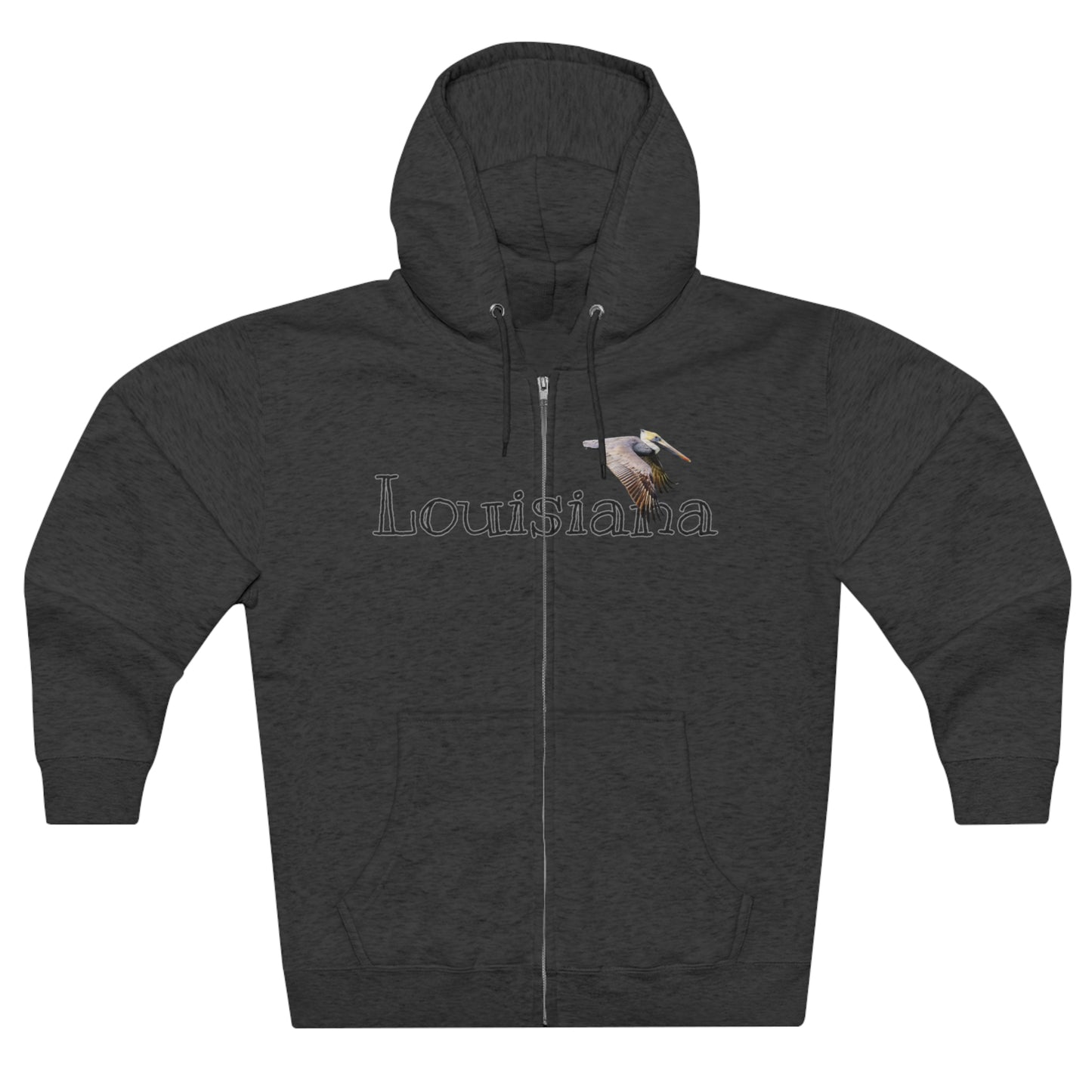 Unisex Premium Louisiana Full-Zip Hoodie