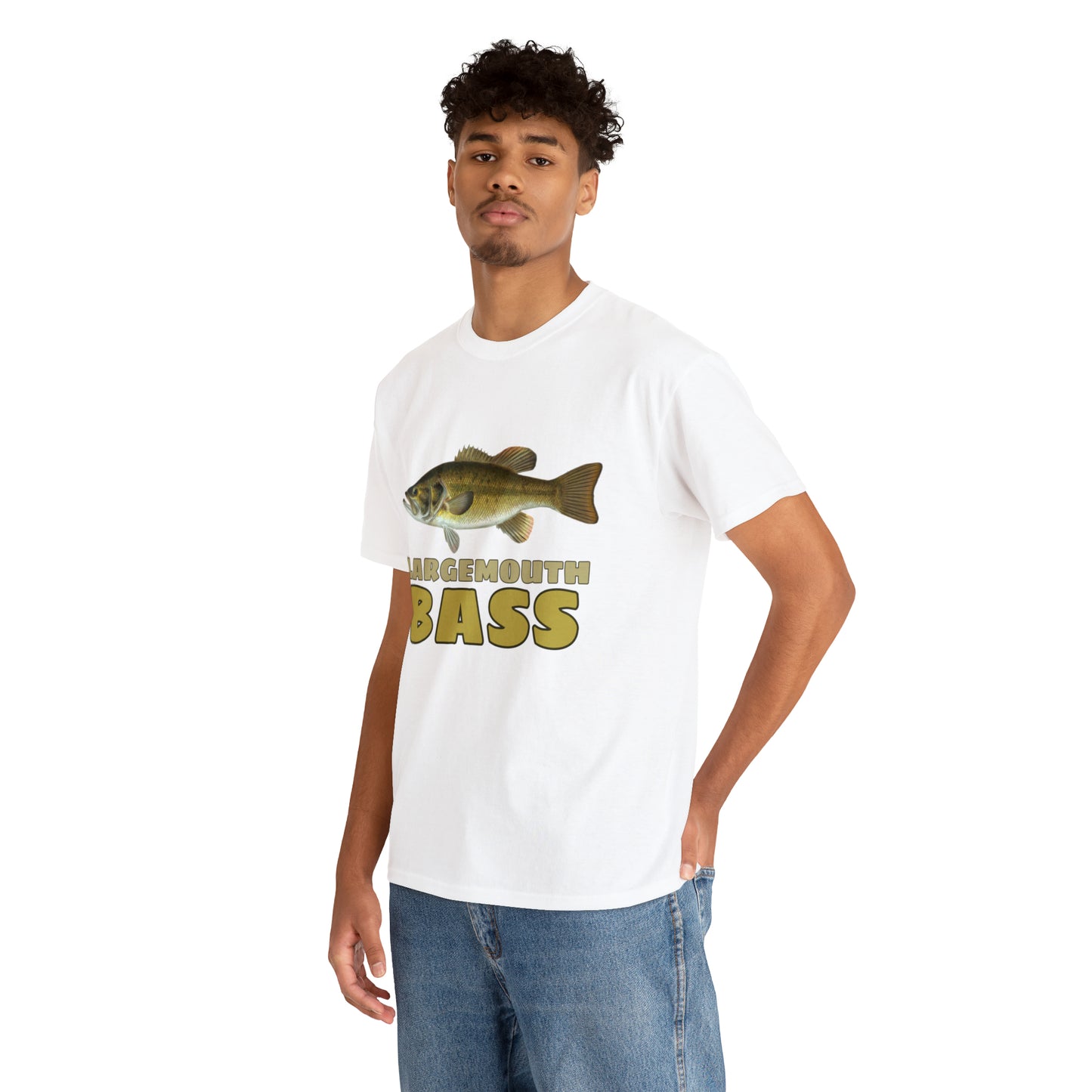 Largemouth Bass Unisex Heavy Cotton Tee