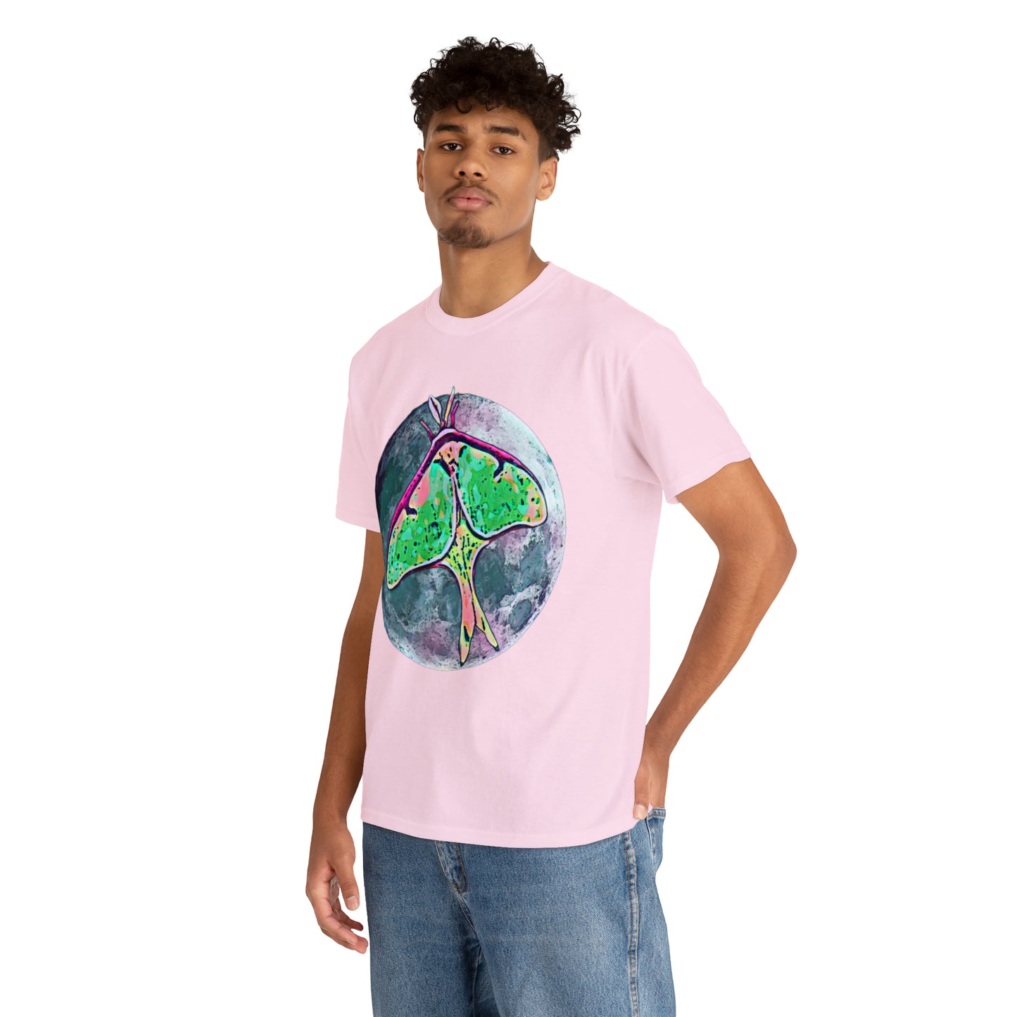 Luna Moth Unisex Heavy Cotton Tee