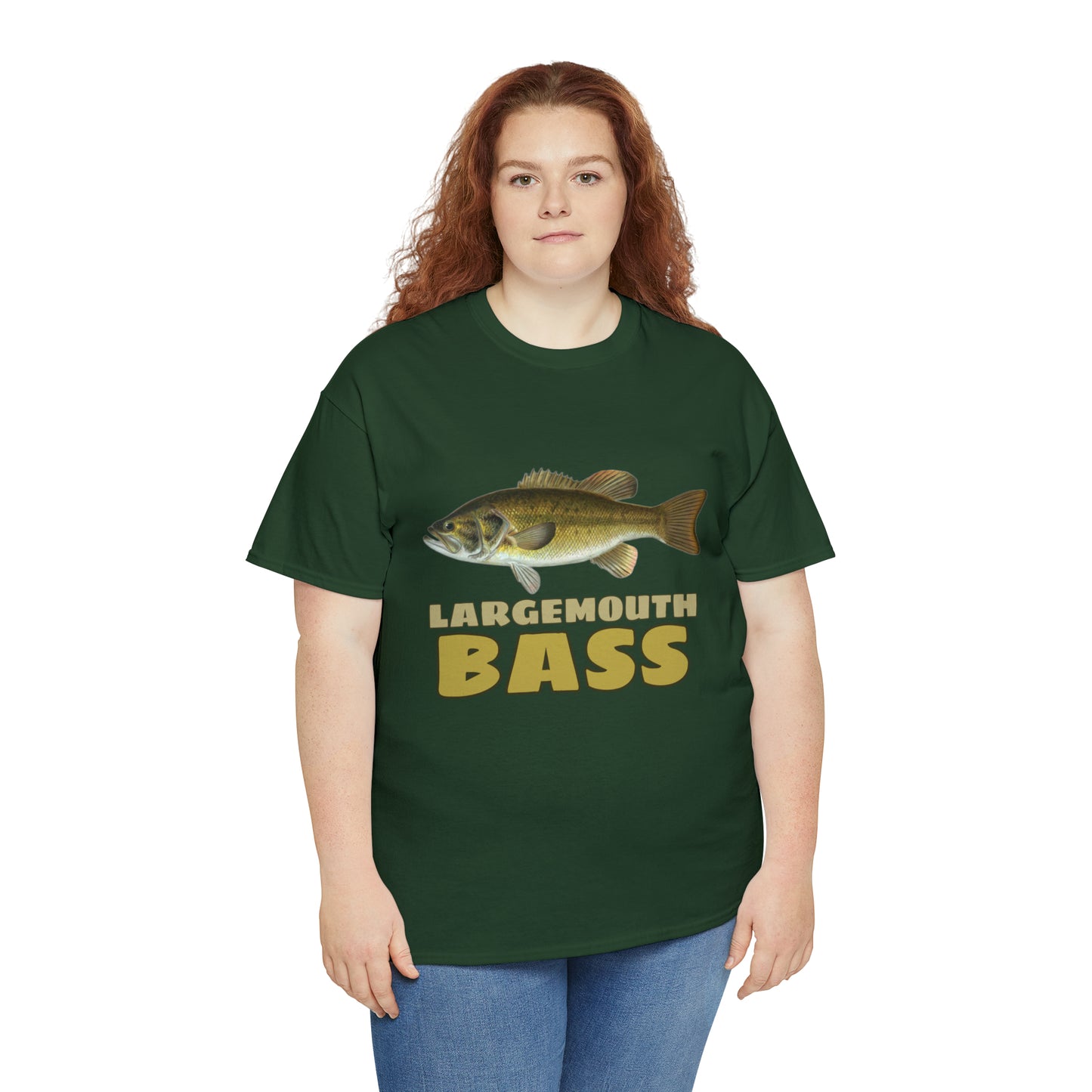 Largemouth Bass Unisex Heavy Cotton Tee