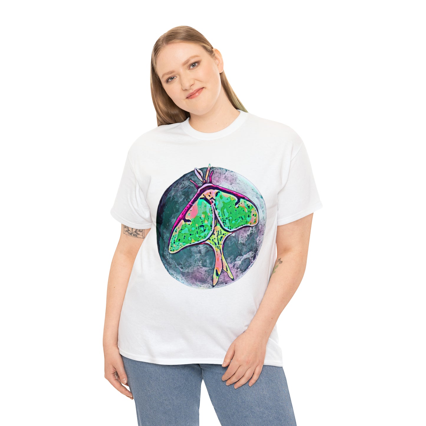 Luna Moth Unisex Heavy Cotton Tee