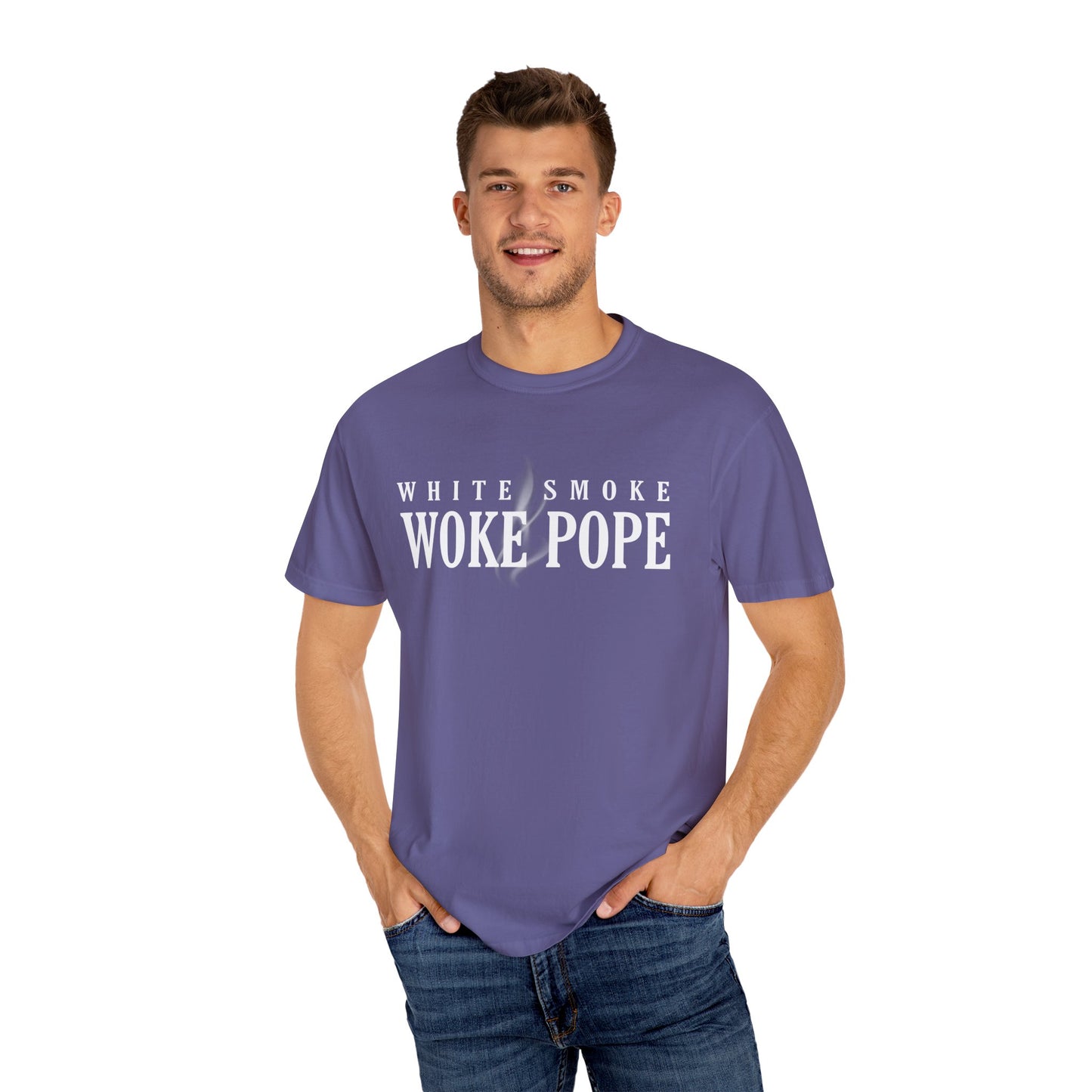 Woke Pope T-Shirt - Unisex Garment-Dyed Tee for Activists