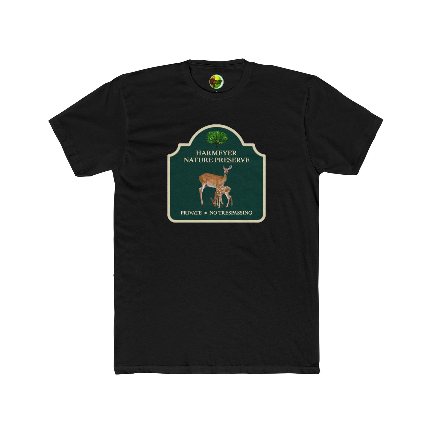 Nature Preserve Logo Cotton Tee — Color Wildlife Emblem