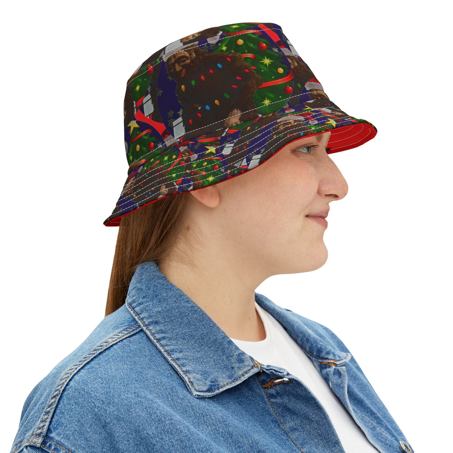 Santa Bigfoot Bucket Hat