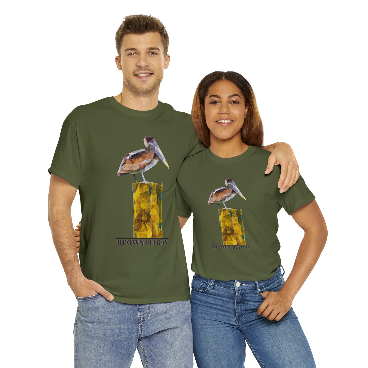 Brown Pelican Unisex Heavy Cotton Tee