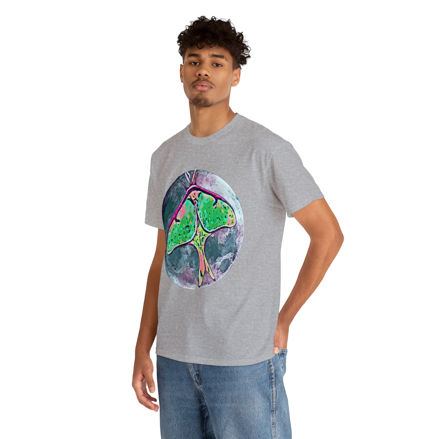 Luna Moth Unisex Heavy Cotton Tee