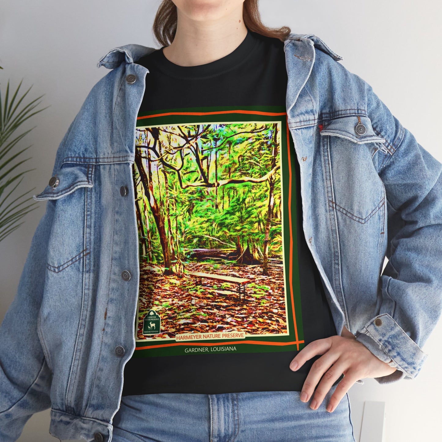 Harmeyer Nature Preserve Tee — Stylized Nature Park Graphic