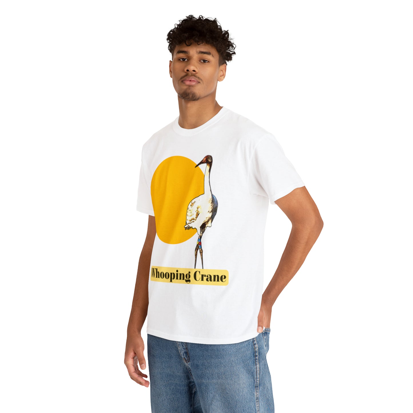 Whooping Crane Unisex Heavy Cotton Tee