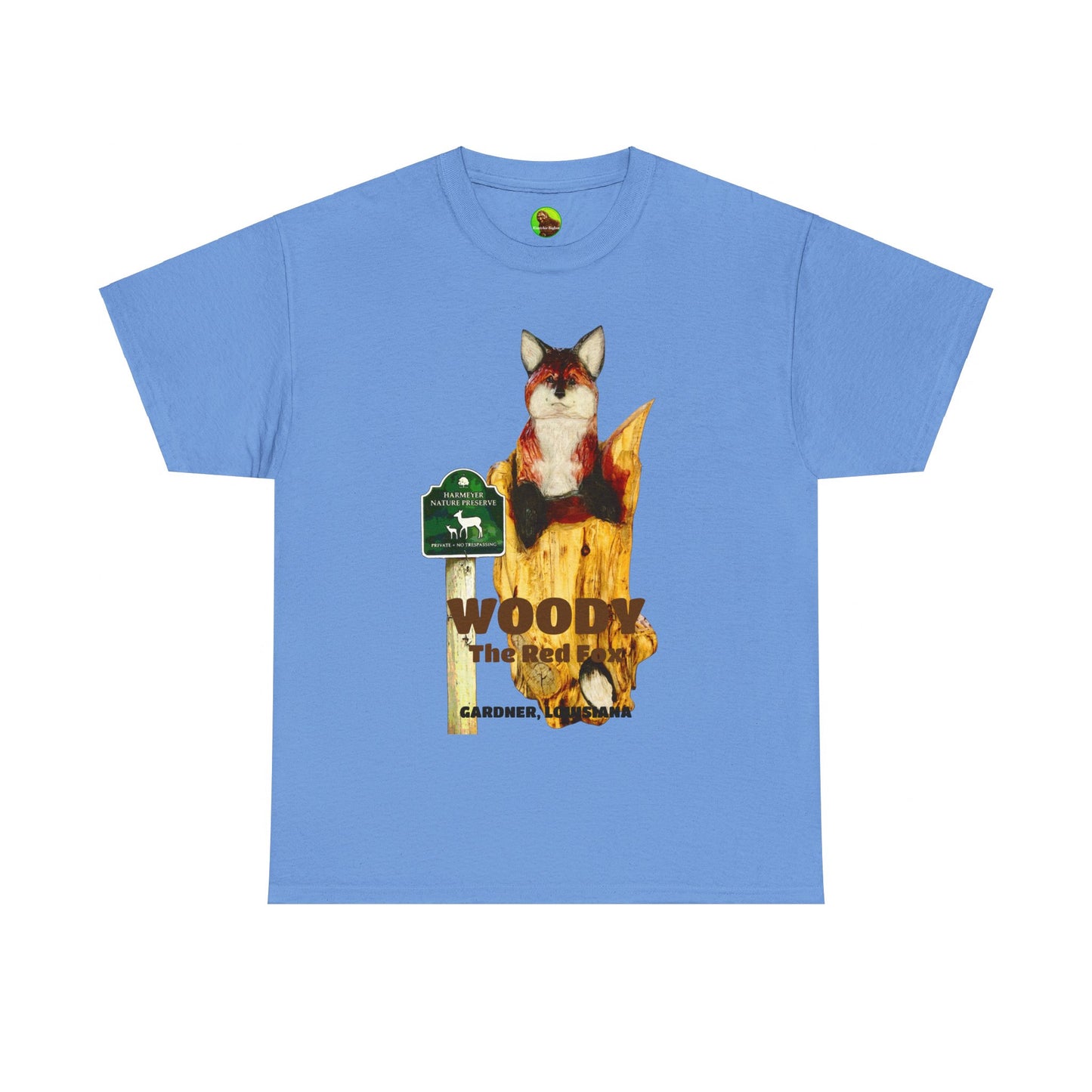 Woody the Red Fox Unisex Hvy Cotton Tee