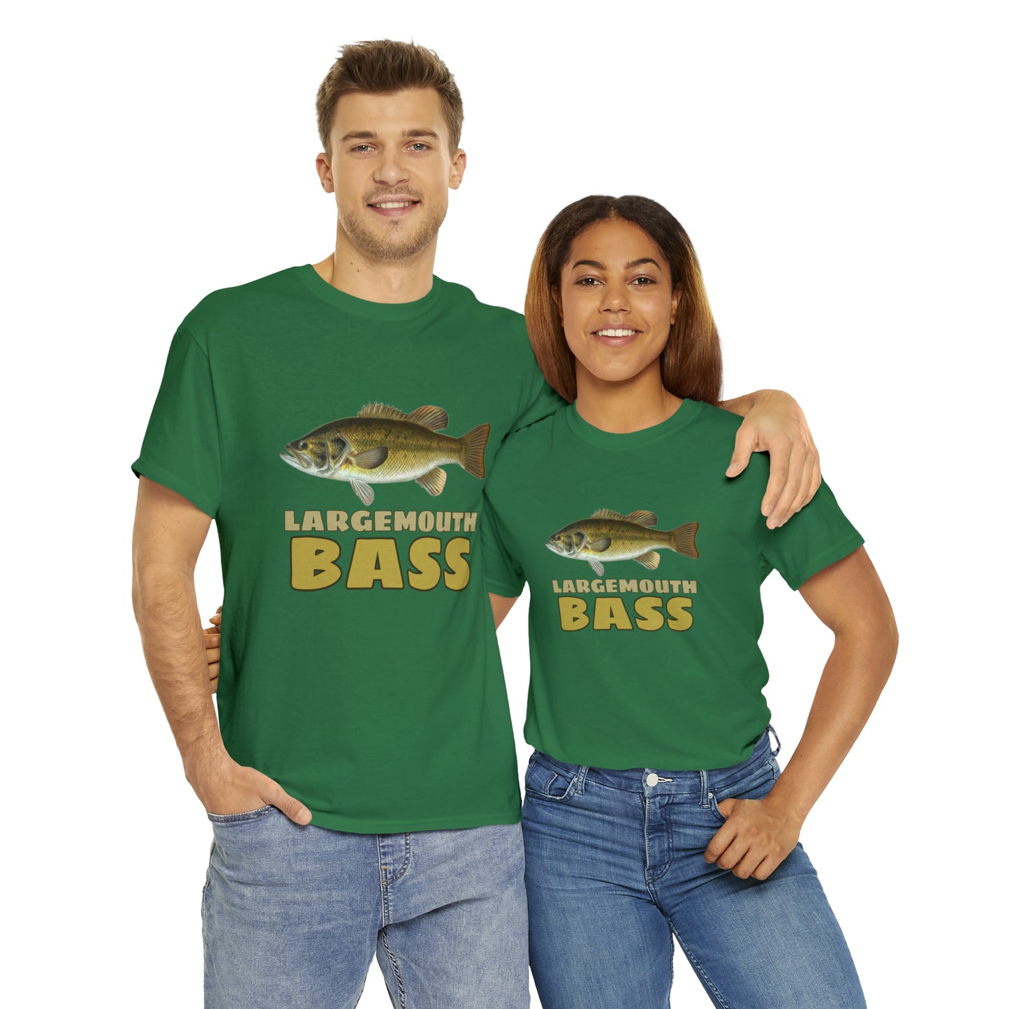 Largemouth Bass Unisex Heavy Cotton Tee