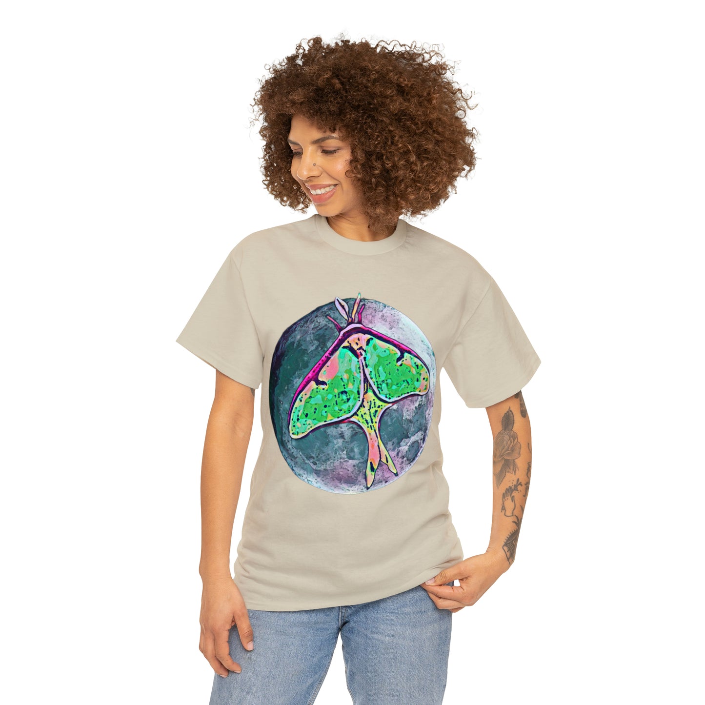 Luna Moth Unisex Heavy Cotton Tee