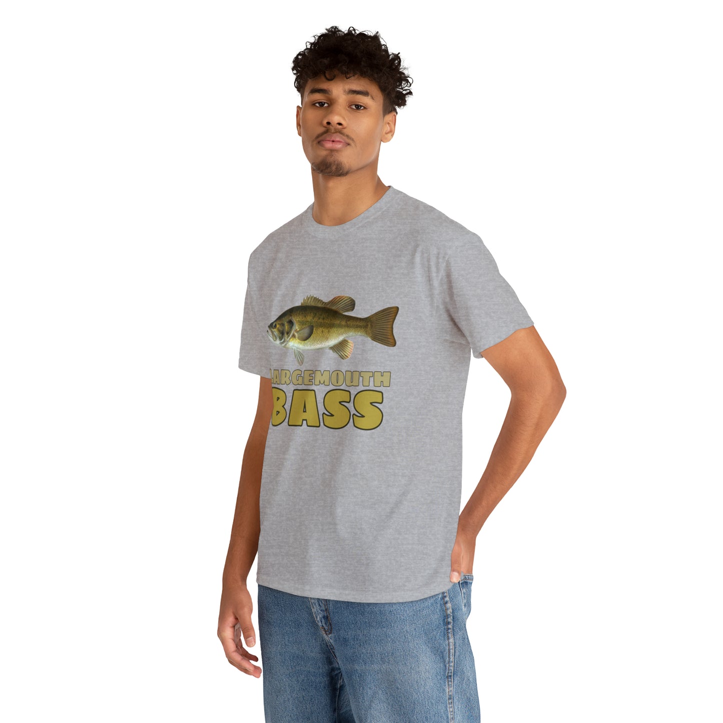 Largemouth Bass Unisex Heavy Cotton Tee