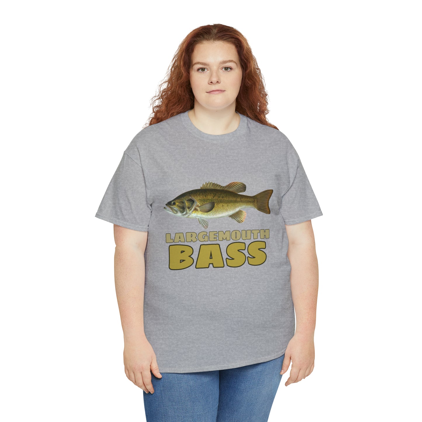 Largemouth Bass Unisex Heavy Cotton Tee