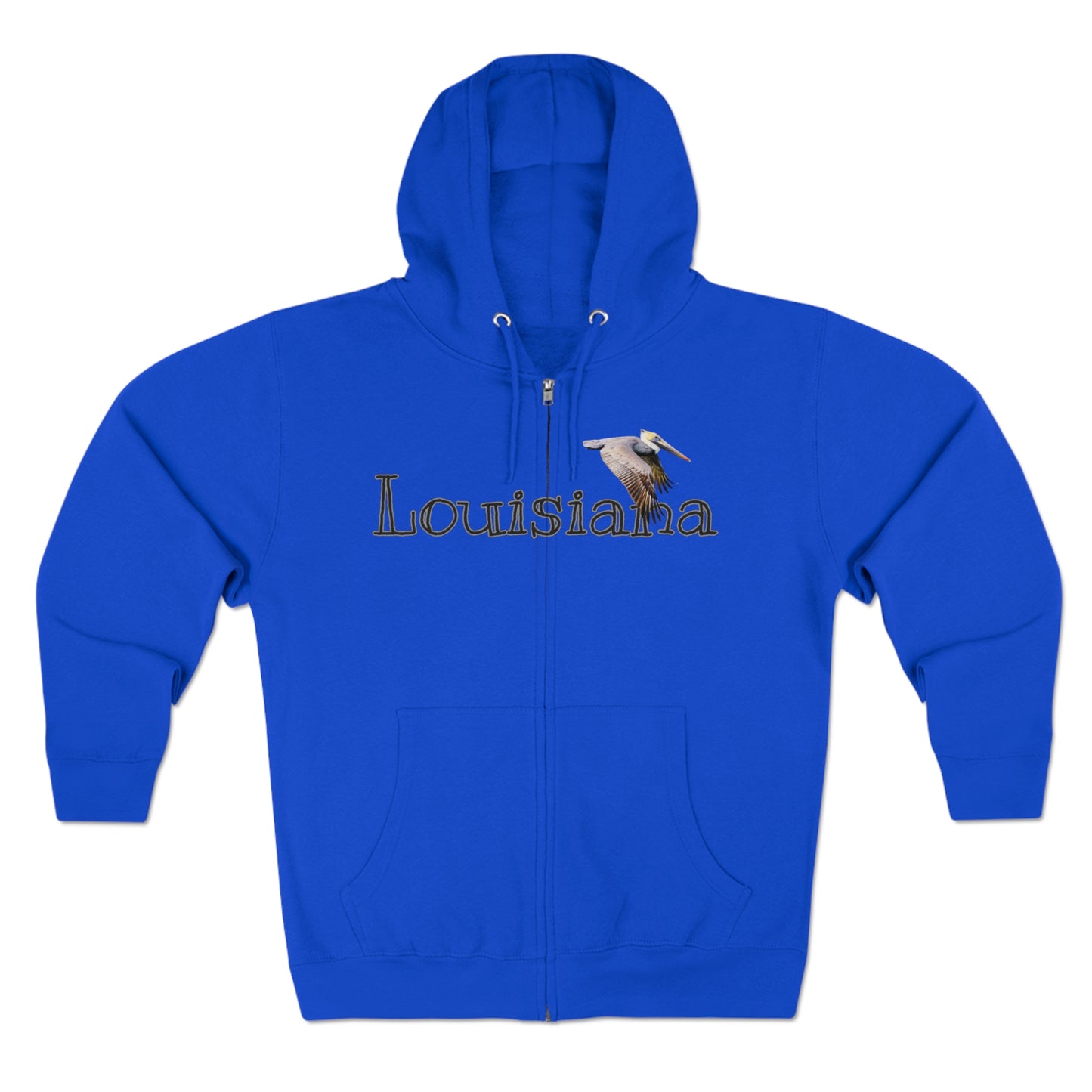 Unisex Premium Louisiana Full-Zip Hoodie