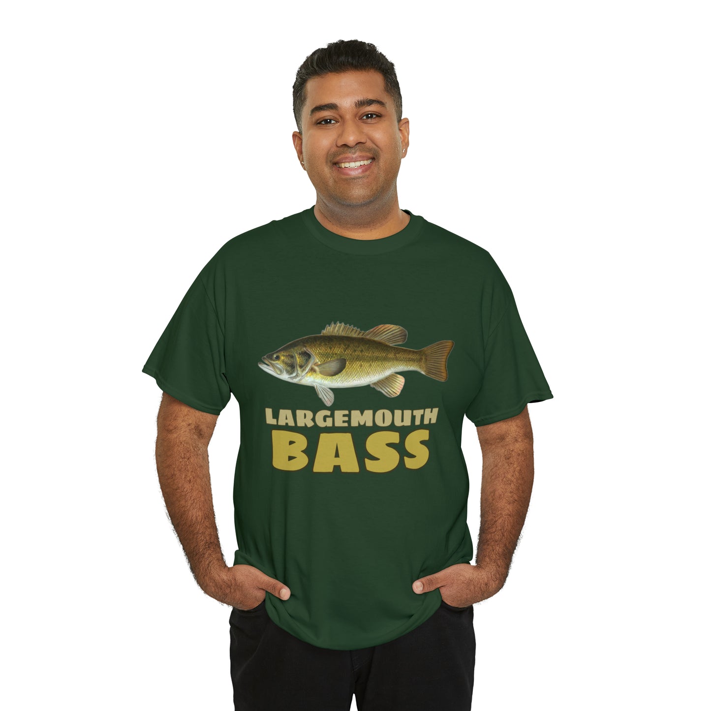 Largemouth Bass Unisex Heavy Cotton Tee