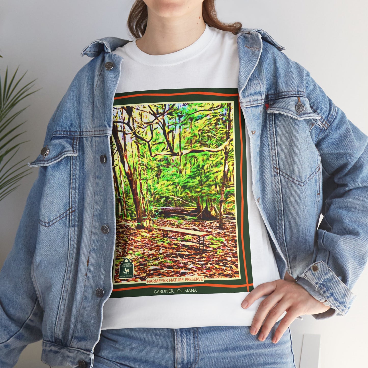 Harmeyer Nature Preserve Tee — Stylized Nature Park Graphic